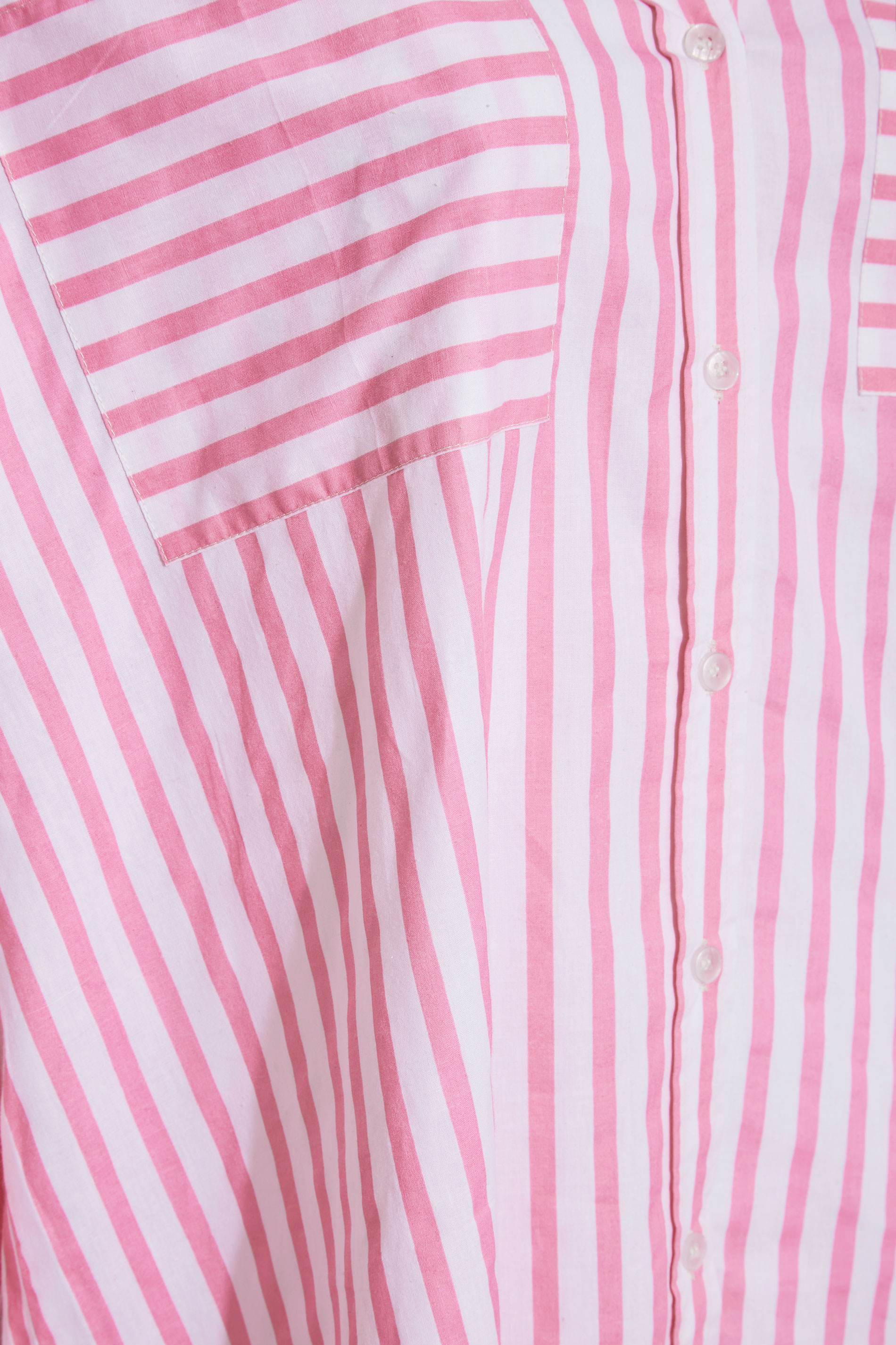LIMITED COLLECTION Plus Size Pink Stripe Oversized Shirt | Yours Clothing