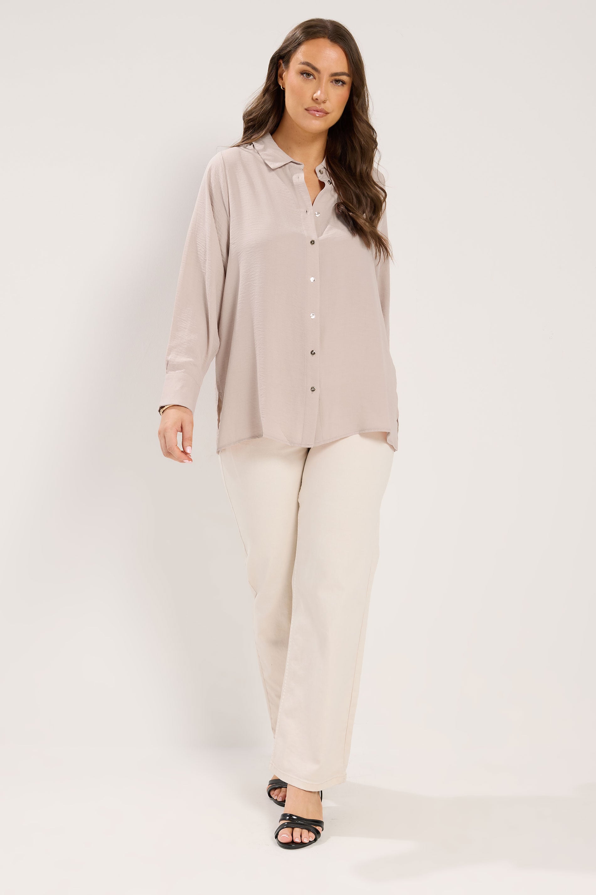YOURS Plus Size Pink Relaxed Shirt | Yours Clothing 1