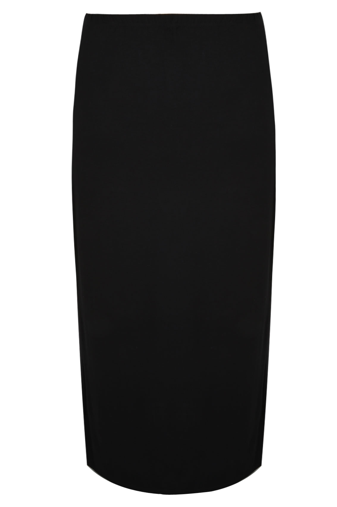 BUMP IT UP MATERNITY Black Tube Maxi Skirt With Comfort Panel Plus Size ...