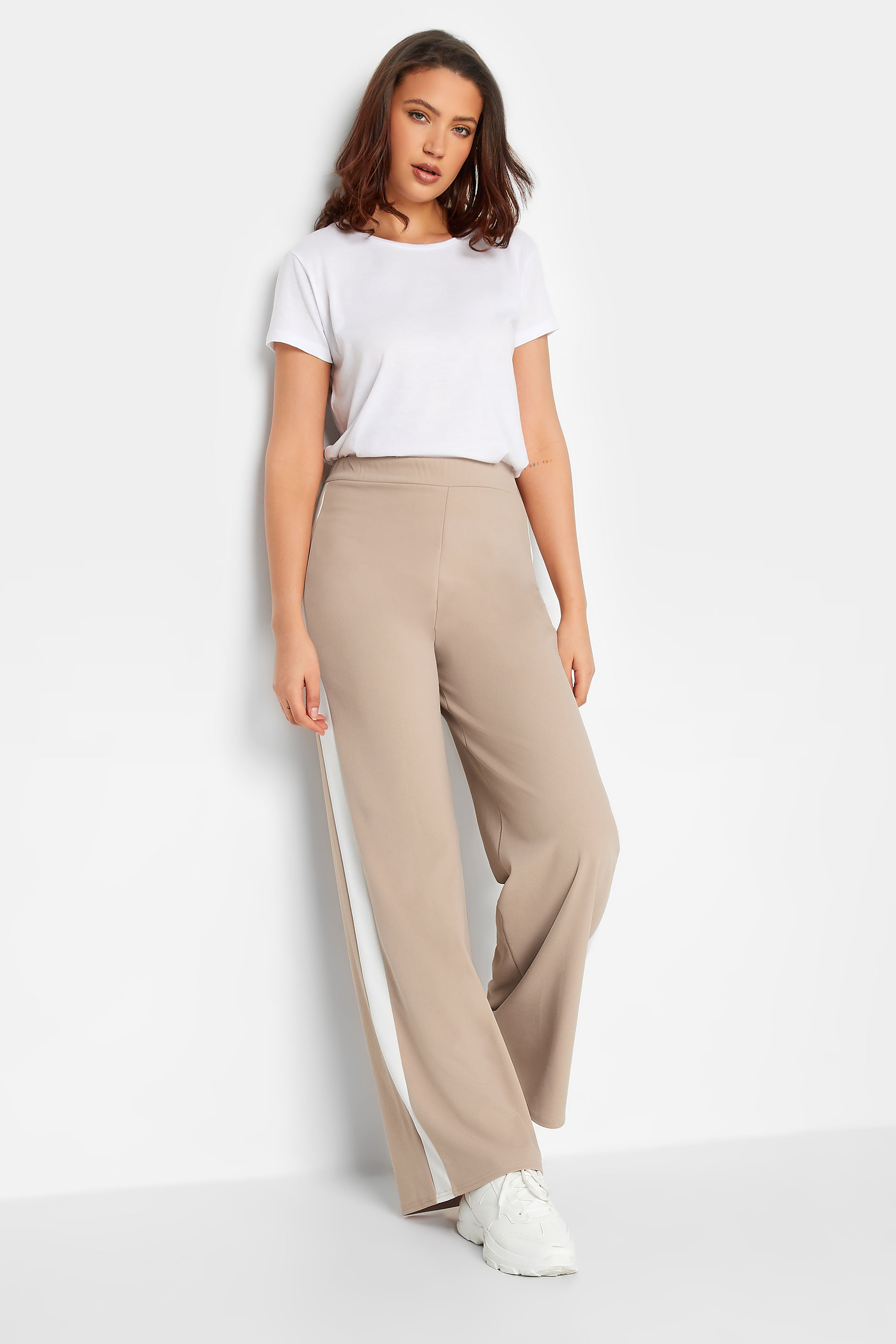 ONLY Cream Wide Leg Cargo Trousers  New Look