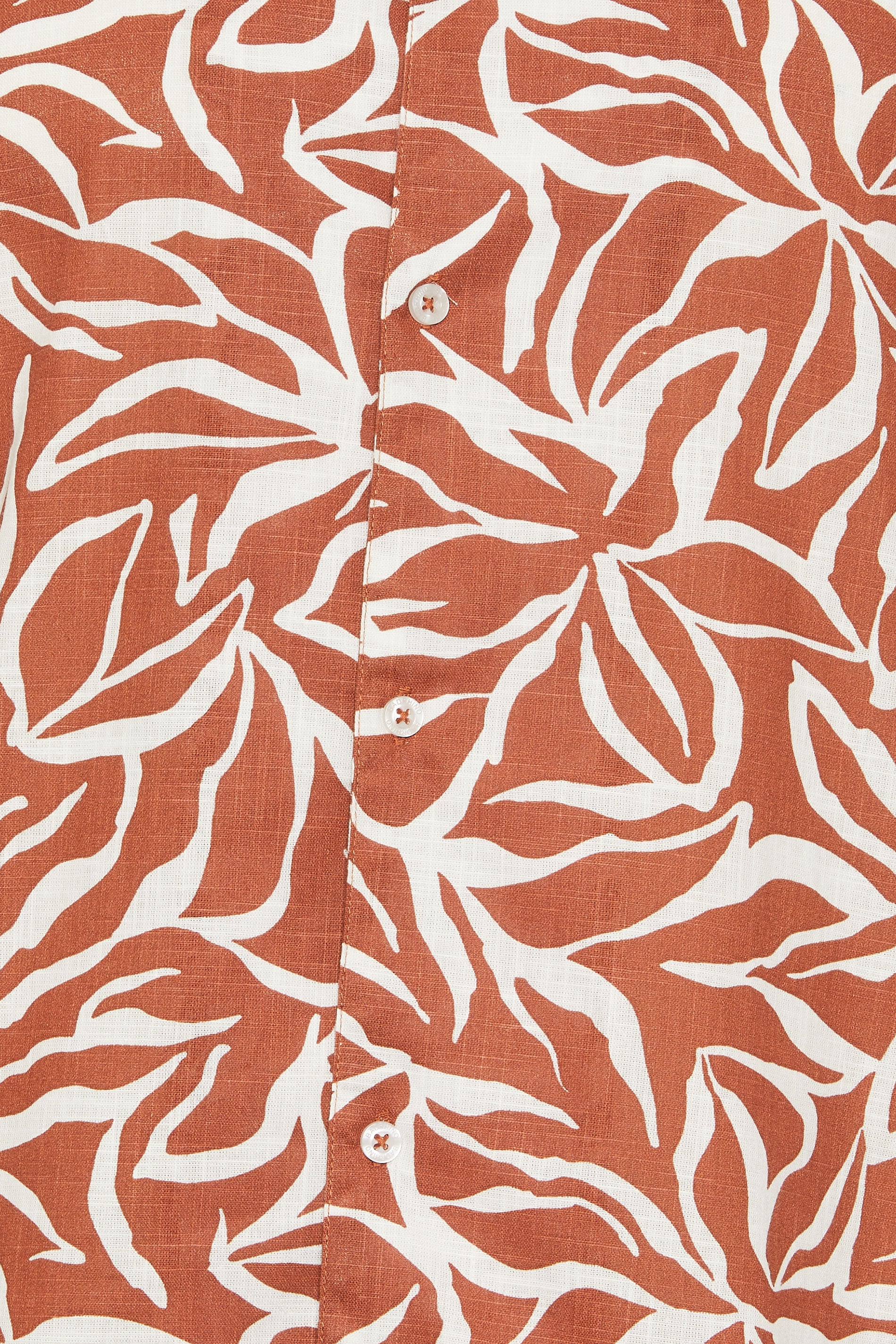 BadRhino Big & Tall Clay Orange Leaf Print Shirt | BadRhino 6