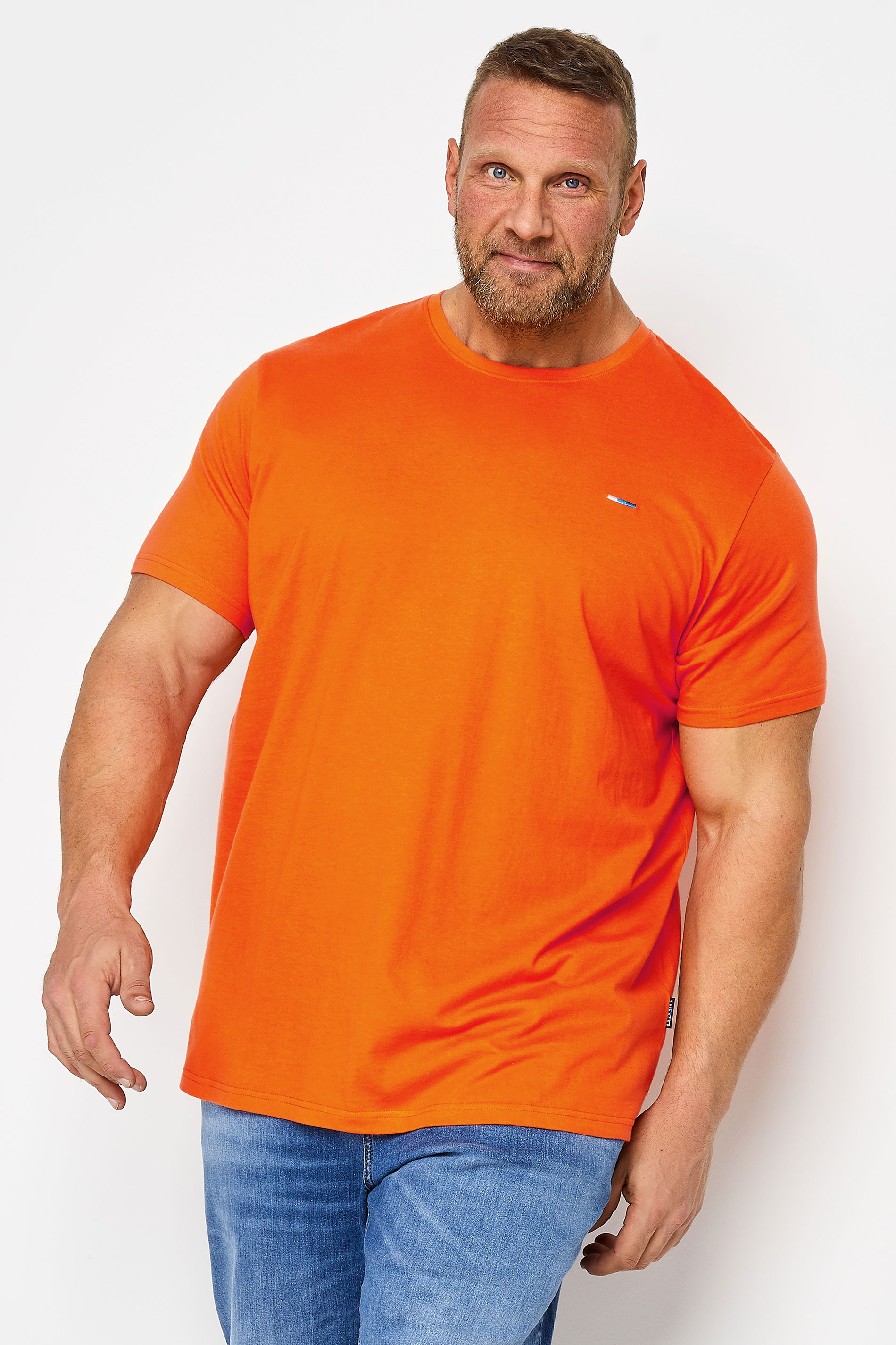 BadRhino Big & Tall Orange 5 Pack Essential T-Shirts | BadRhino 2