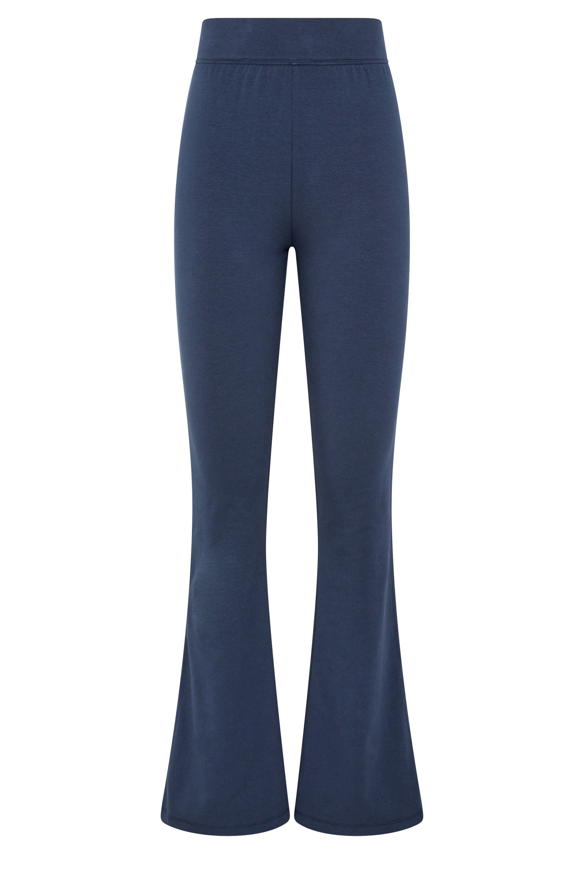 LTS Tall Women's Navy Blue Side Stripe Cotton Flared Leggings | Long Tall Sally 5