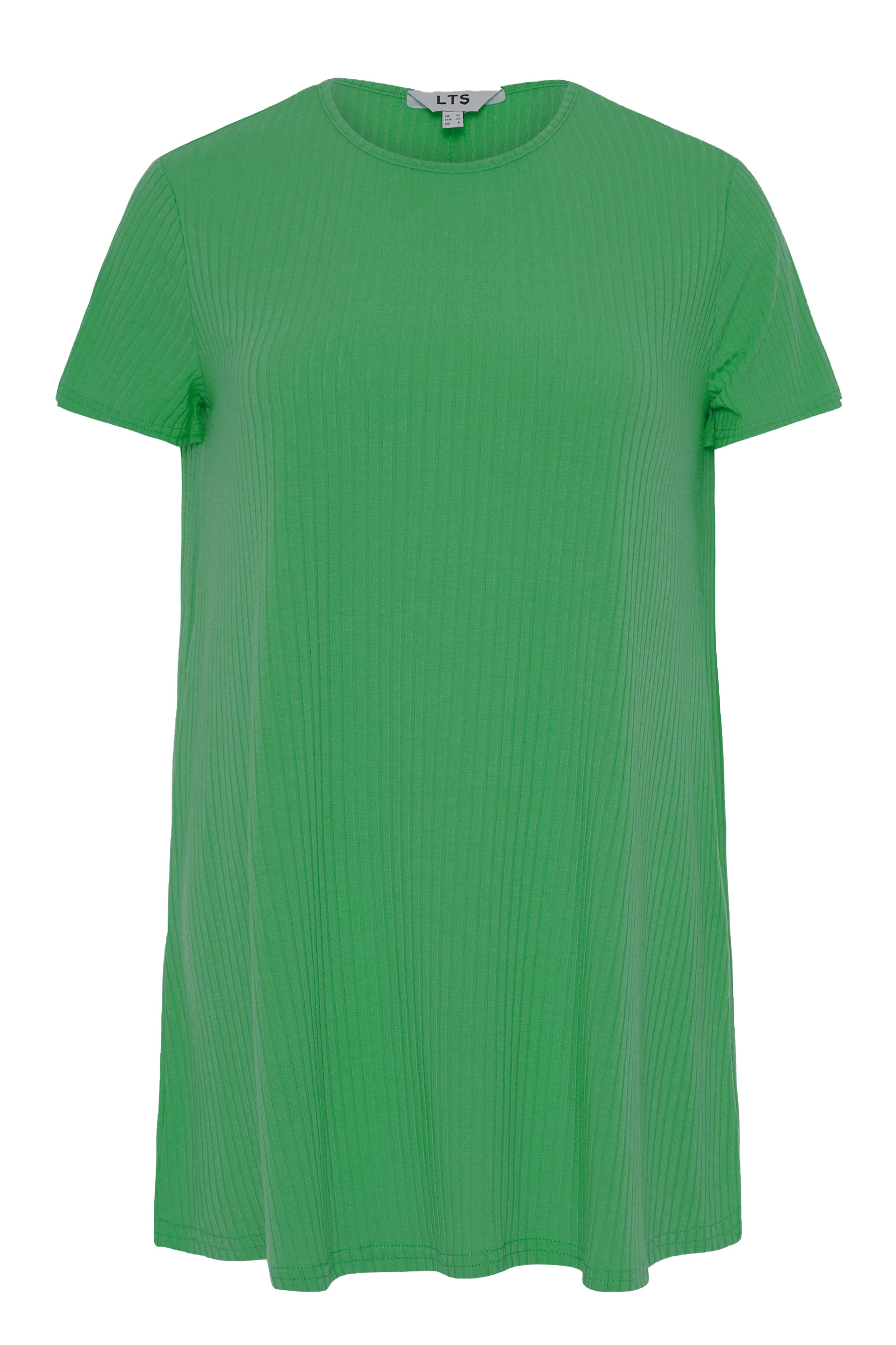 LTS Green Swing Ribbed T-Shirt | Long Tall Sally