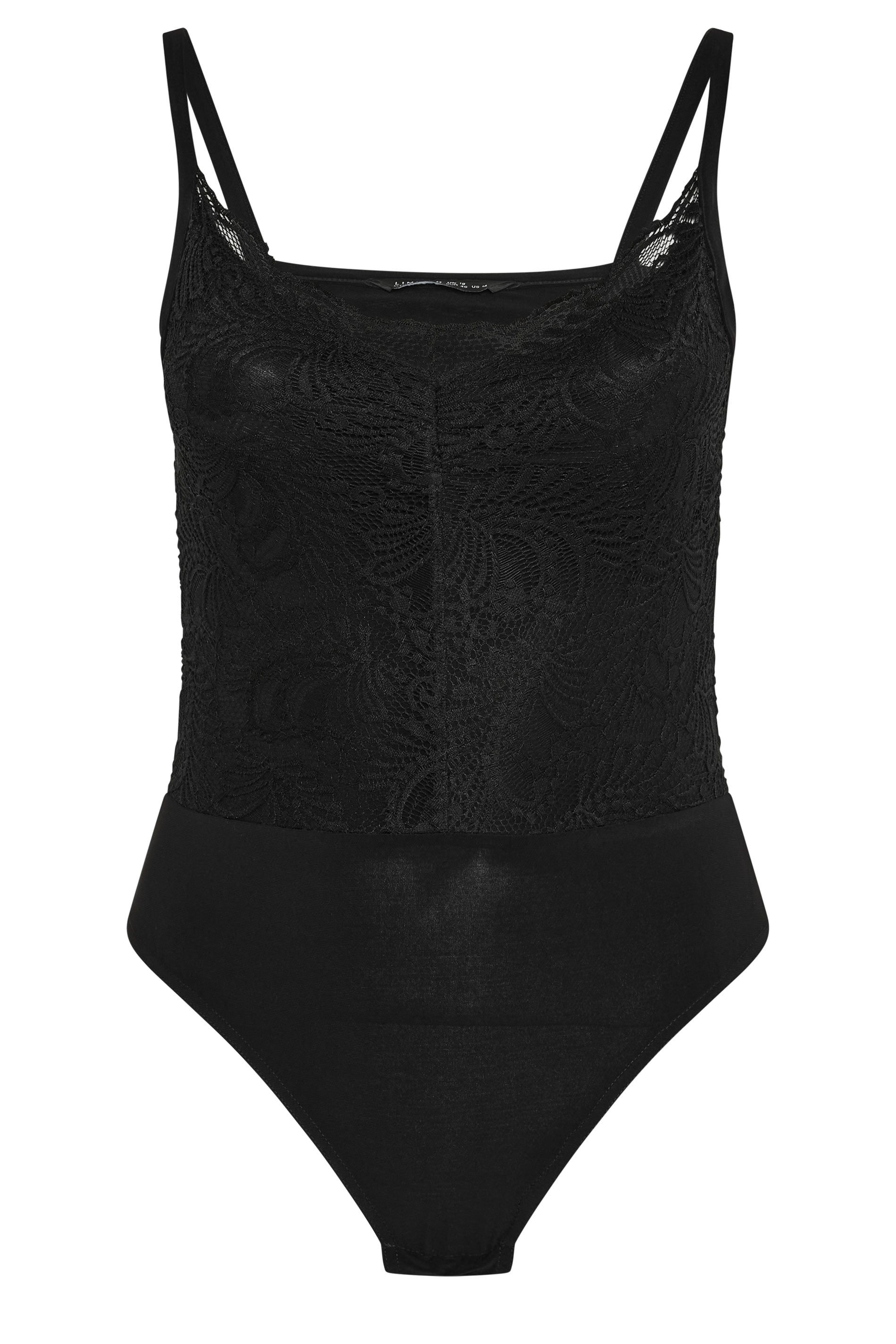 LIMITED COLLECTION Plus Size Black All Over  Lace Bodysuit  | Yours Clothing 6