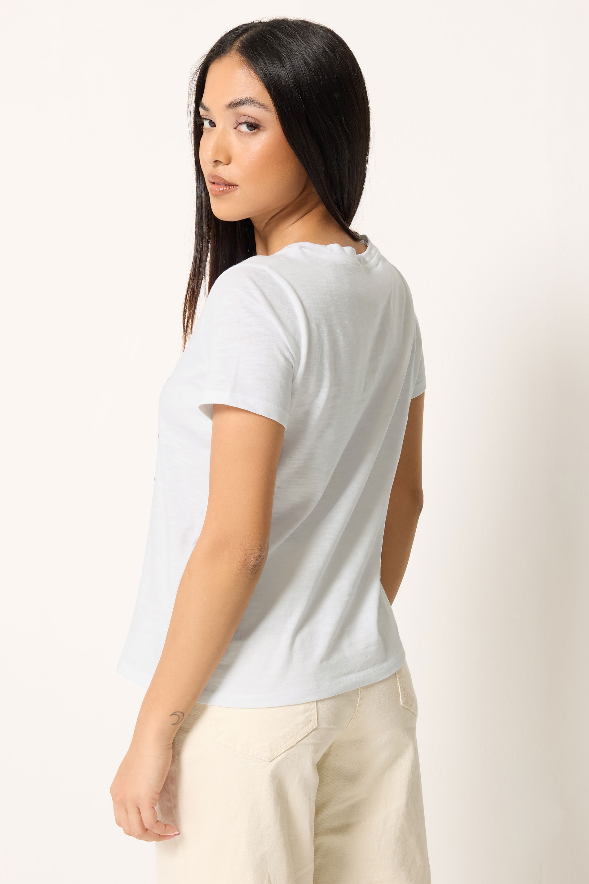M&Co Petite White Sardine Graphic Print Cotton T-Shirt | M&Co 2