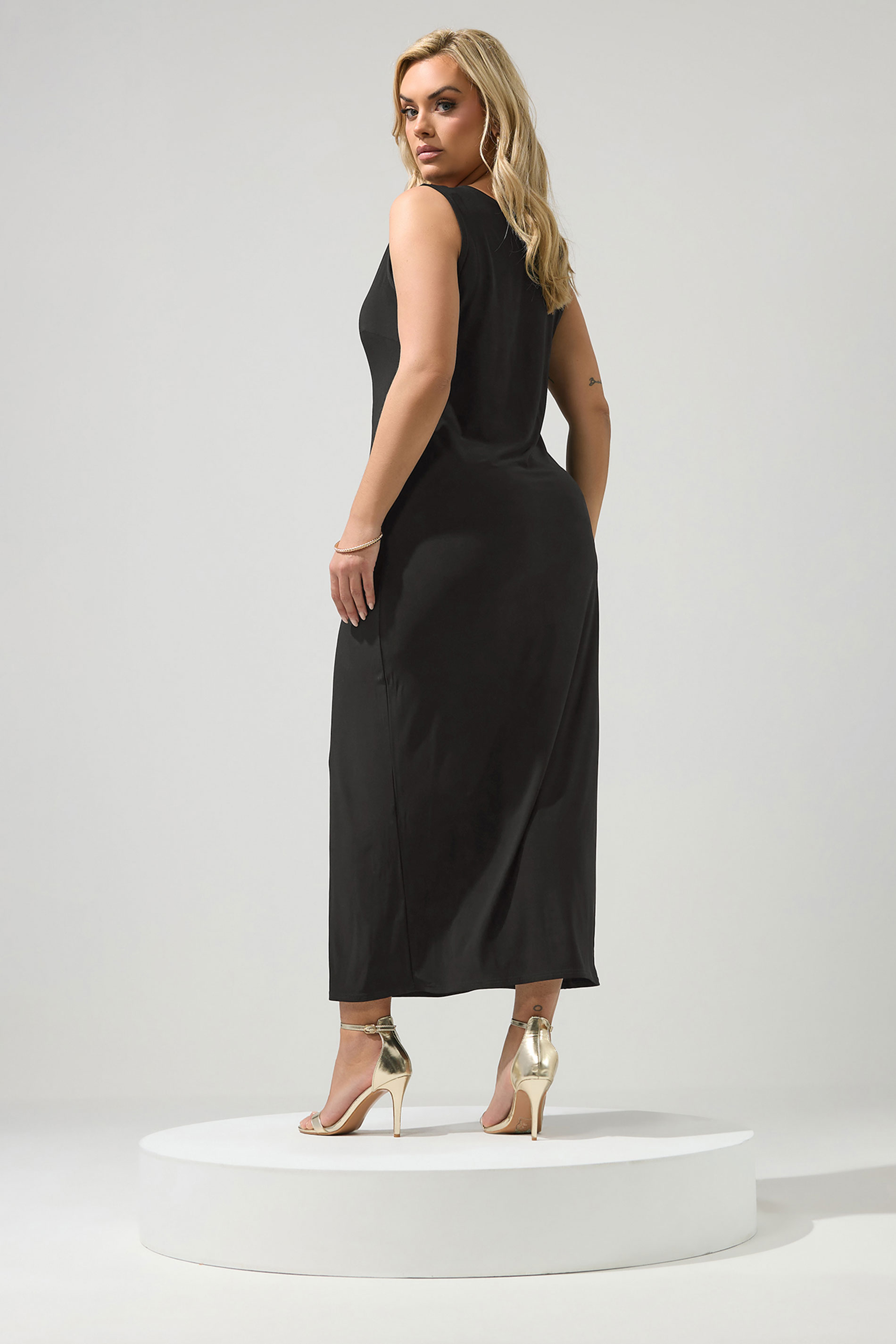 YOURS LONDON Plus Size Black Maxi Dress | Yours Clothing 2