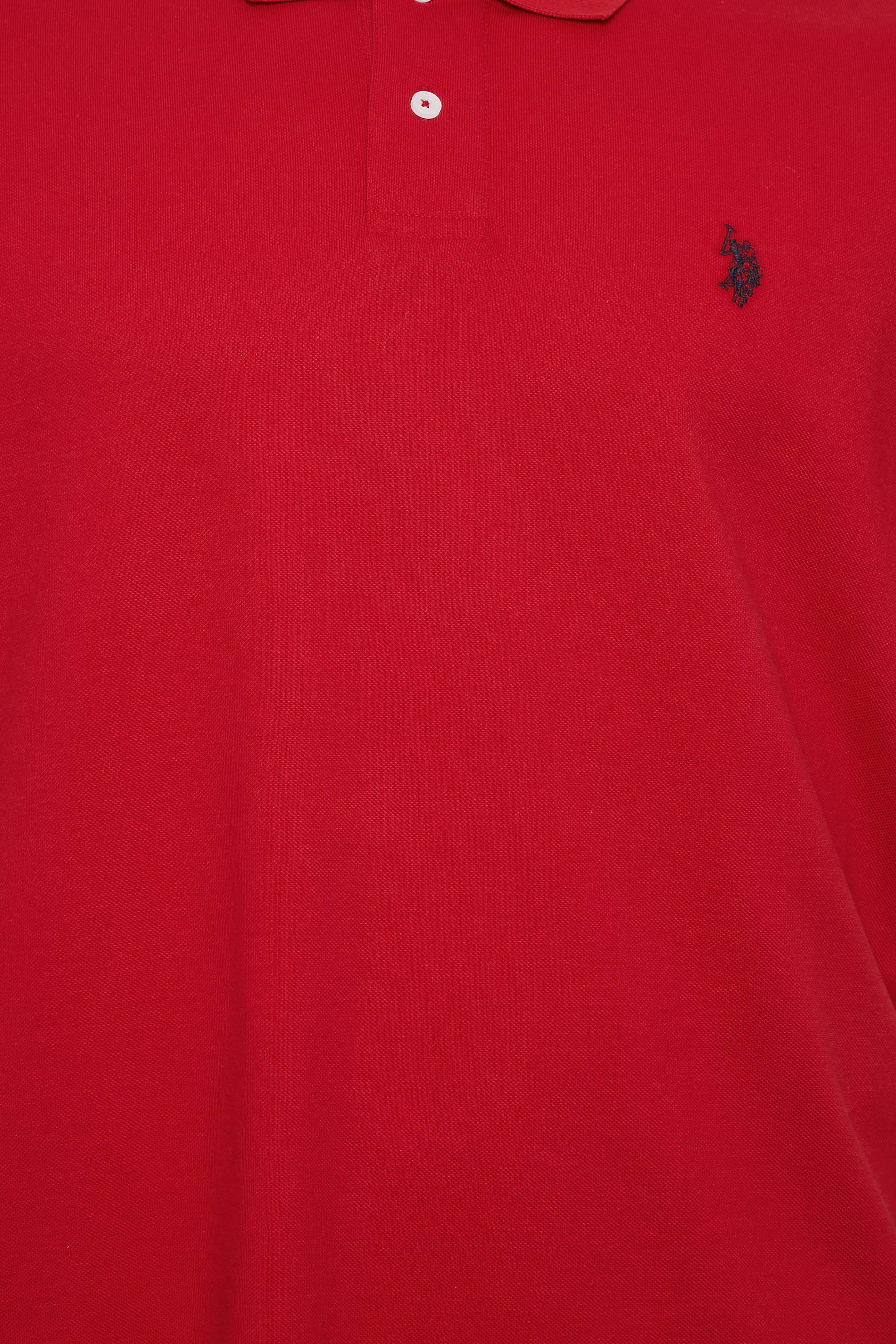 U.S. POLO ASSN. Big & Tall Red Polo Shirt | BadRhino  2