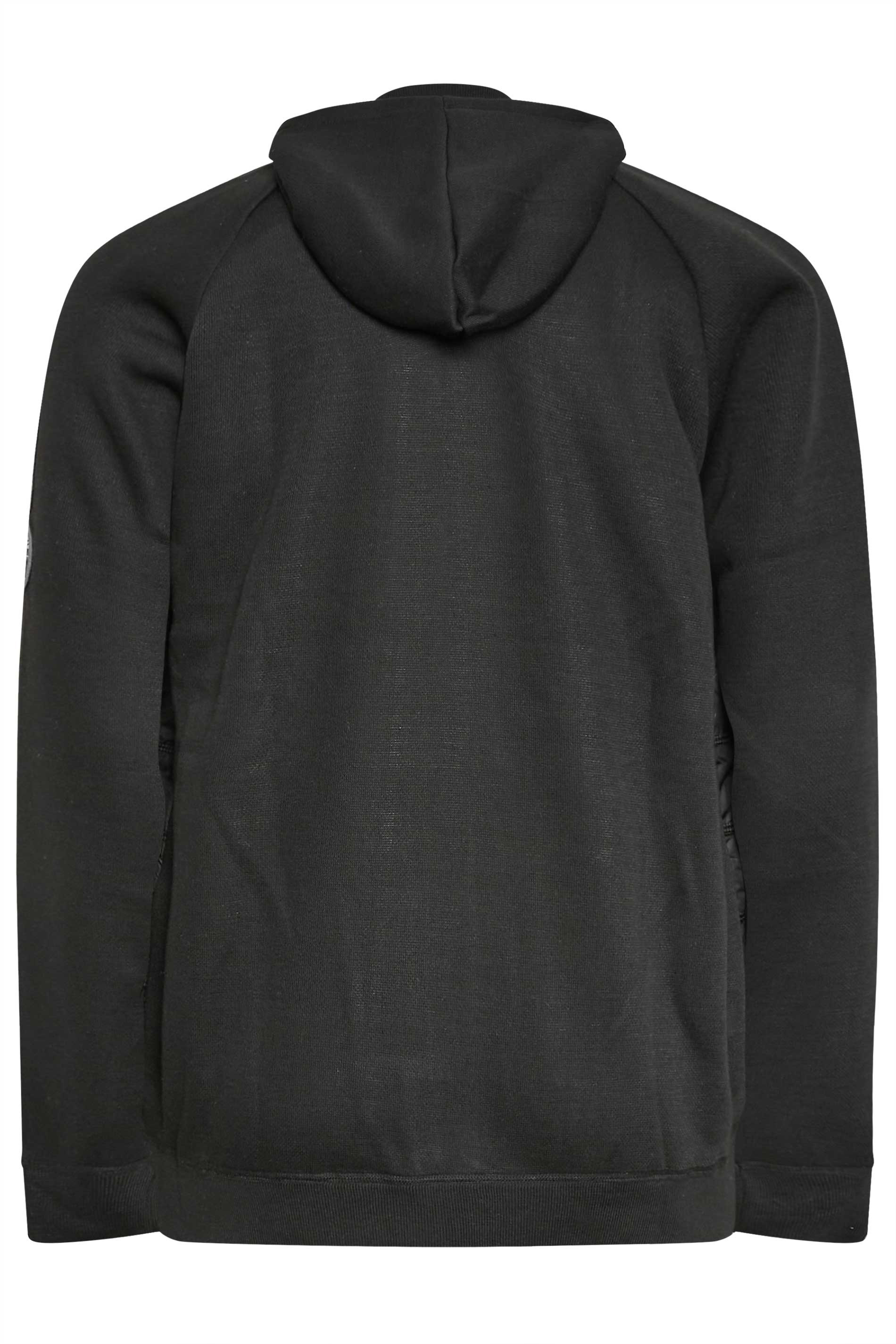 D555 Black Hood Puffer Jacket | BadRhino 2