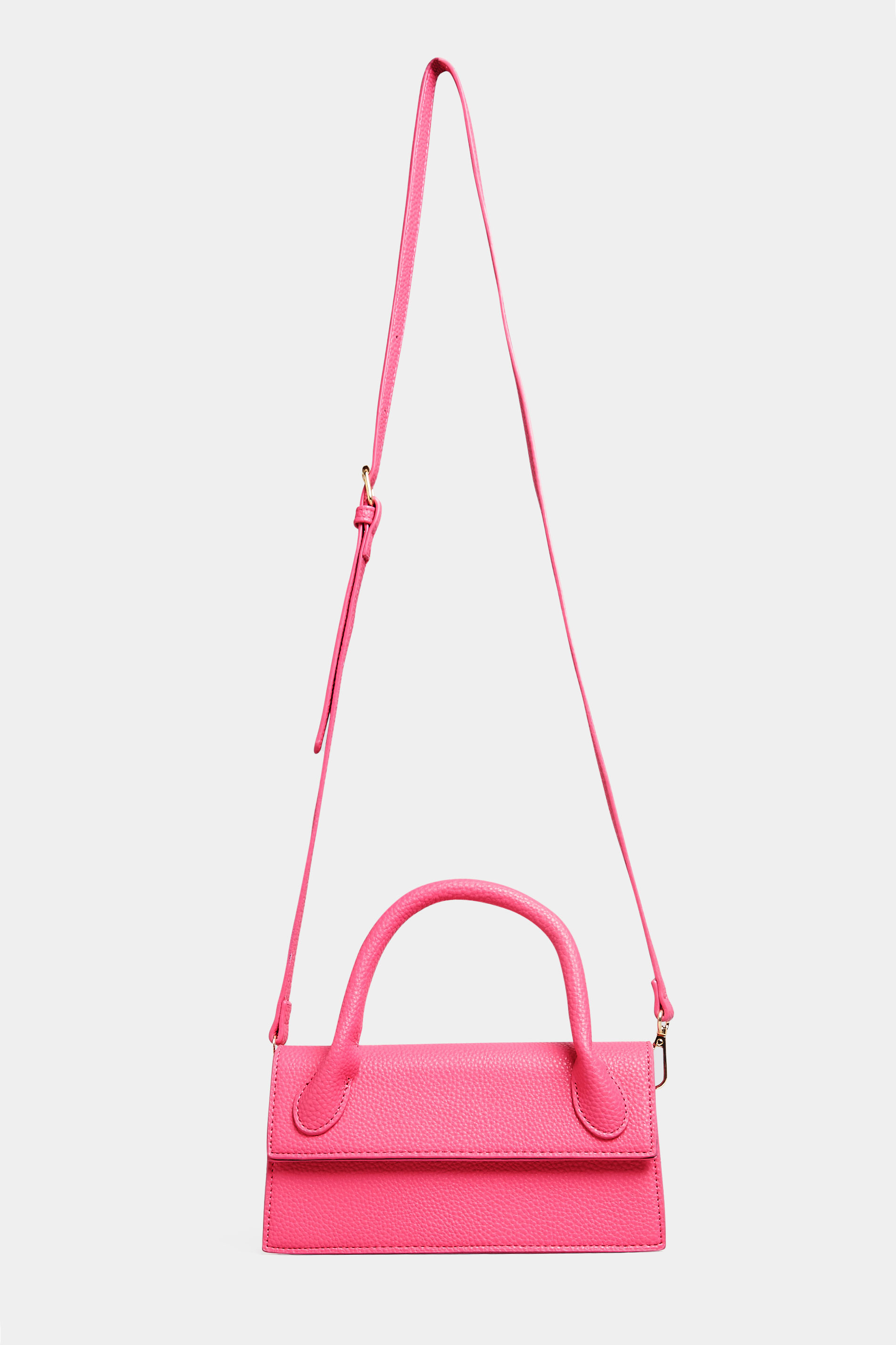 Pink Top Handle Crossbody Bag | Yours Clothing  3