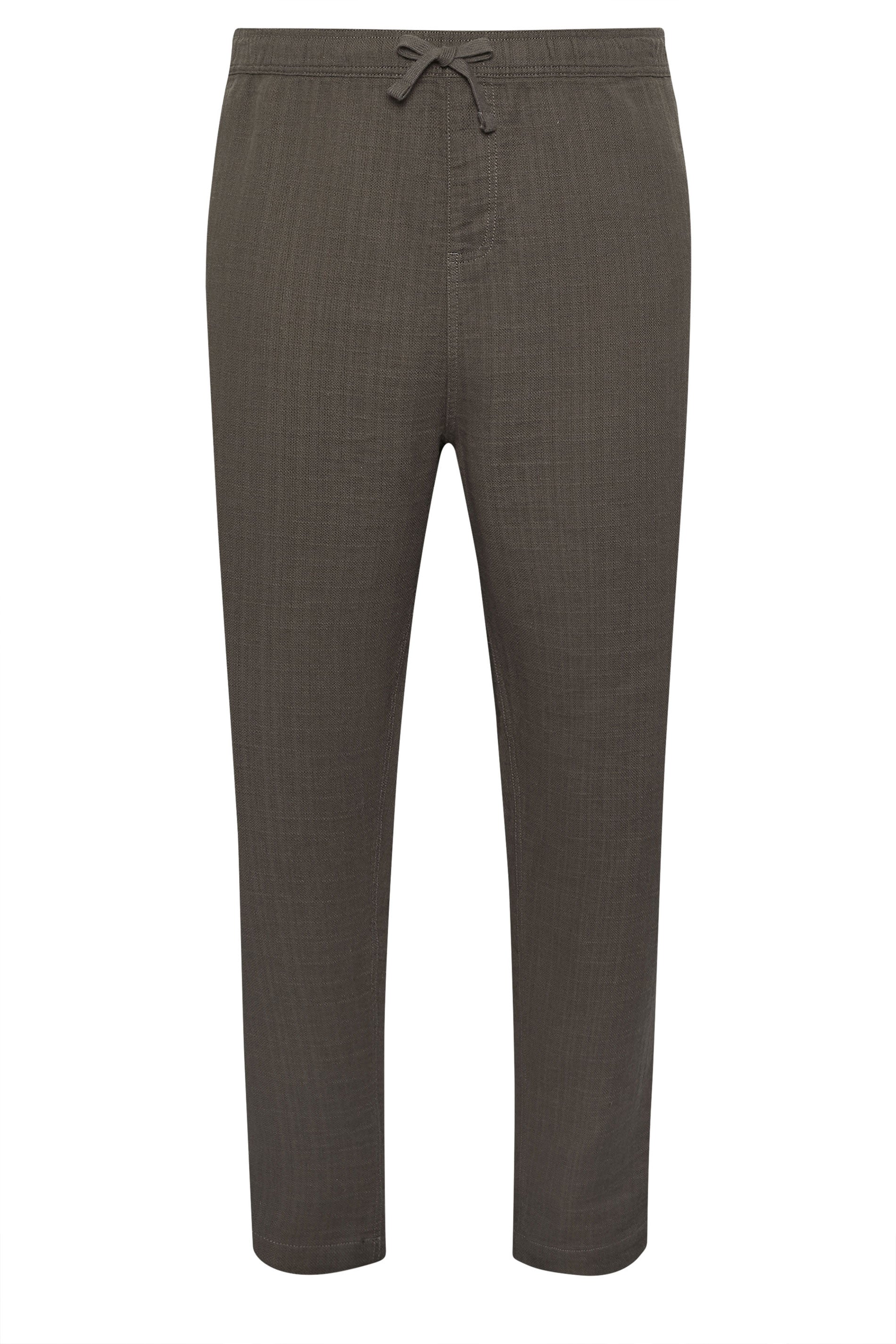 BadRhino Big & Tall Brown Textured Trousers | BadRhino 6