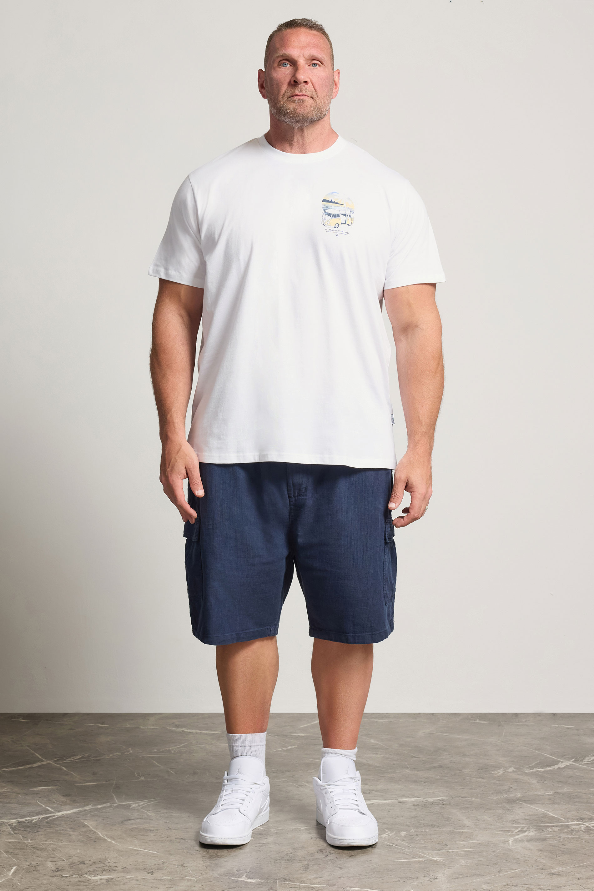 BadRhino Big & Tall White Volkswagen Graphic T-Shirt 1