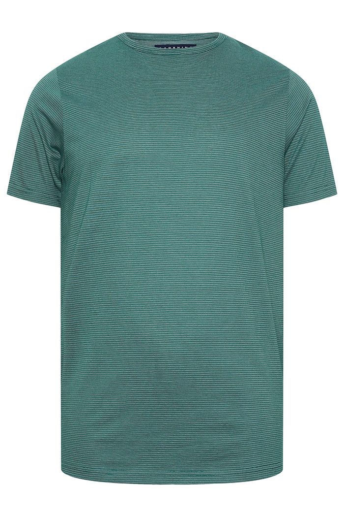 BadRhino Big & Tall Green Stripe T-Shirt 3
