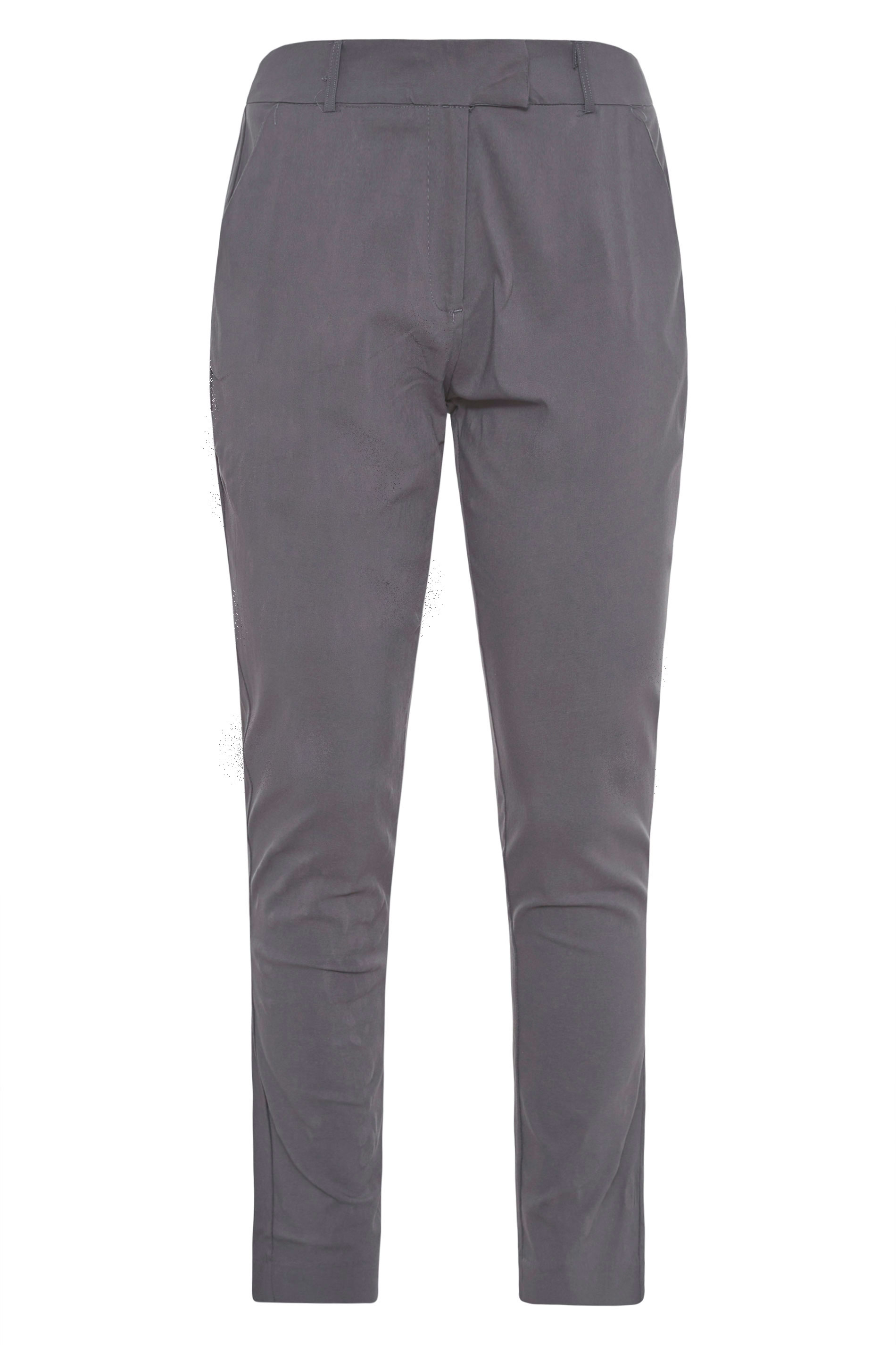 Charcoal Bengaline Stretch Trousers | Yours Clothing