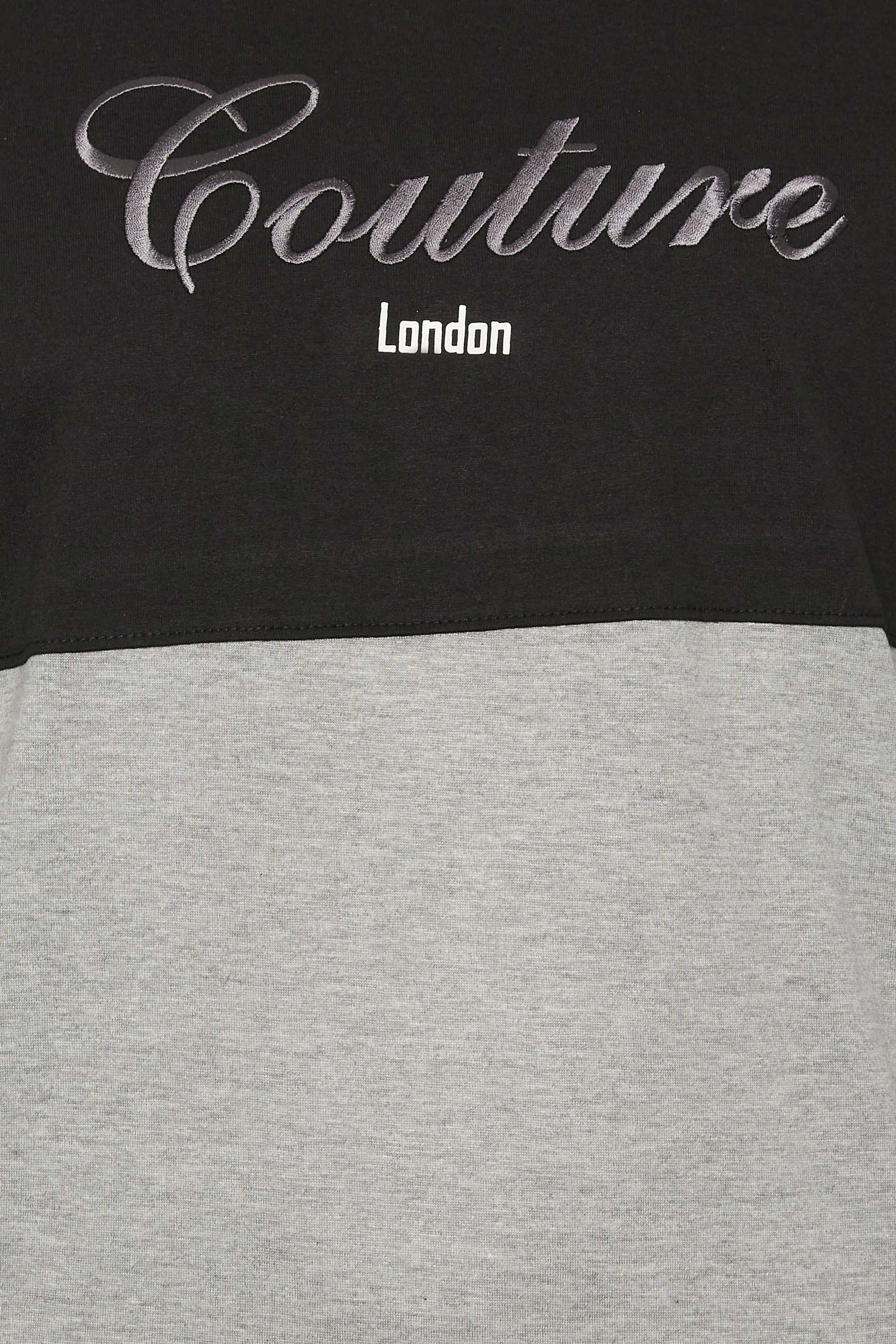 D555 Big & Tall Grey Couture T-Shirt | BadRhino 3