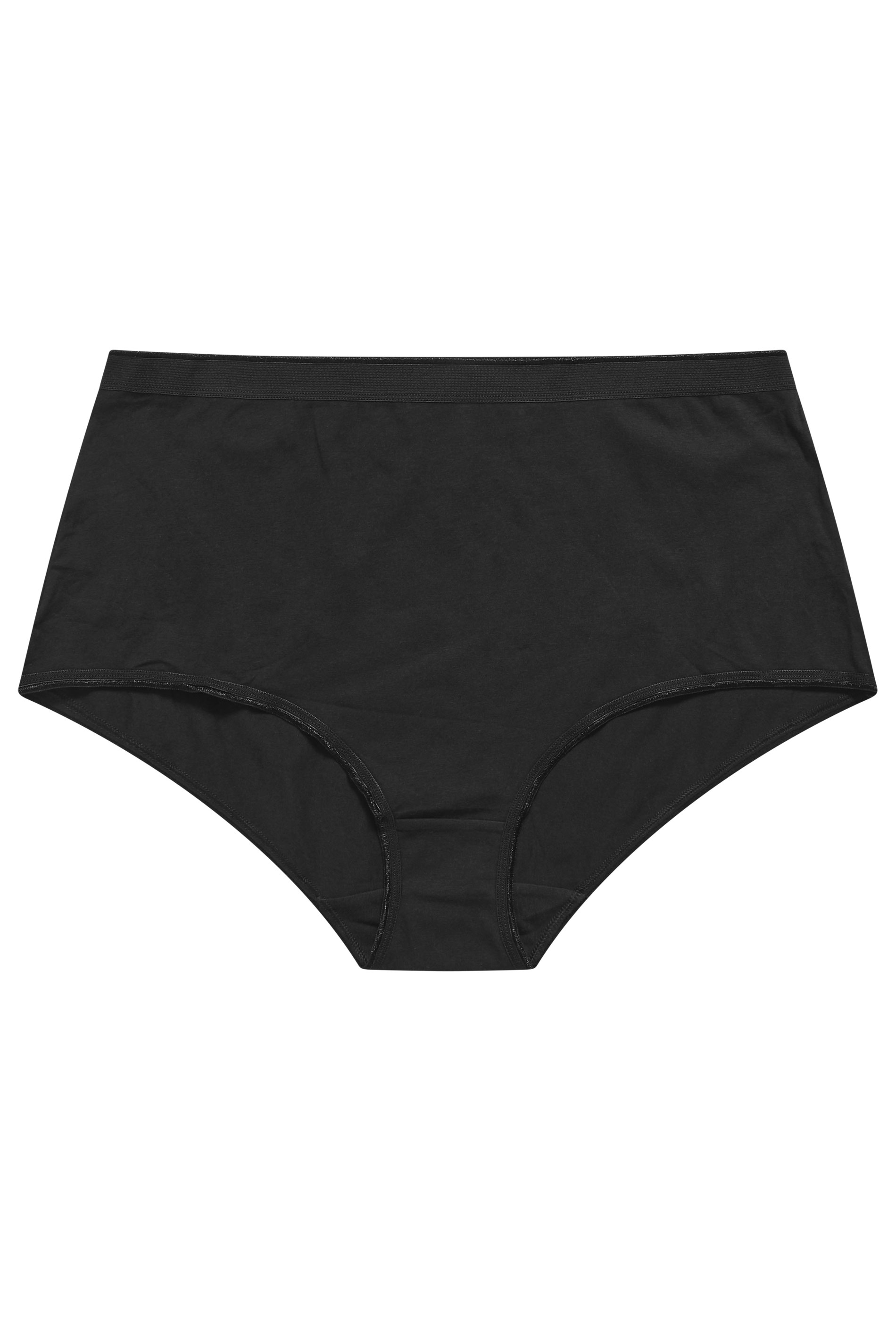 YOURSET 5 PACK Plus Size Black Ditsy Butterfly High Waisted Full Briefs | Yours Clothing 8