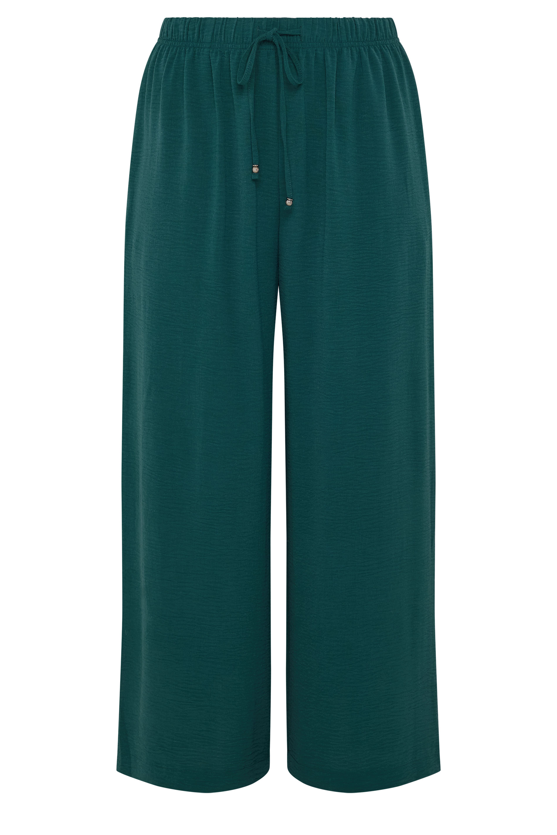 YOURS Plus Size Teal Blue Washed Twill Trousers | Yours Clothing 5