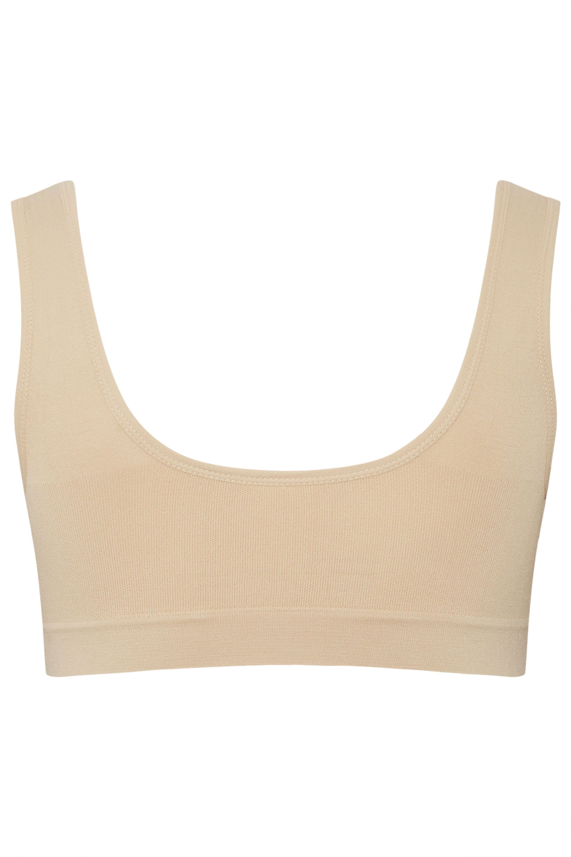 YOURSET 2 PACK Plus Size Black & Nude Seamless Non-Padded Non-Wired Bras | Yours Clothing 8