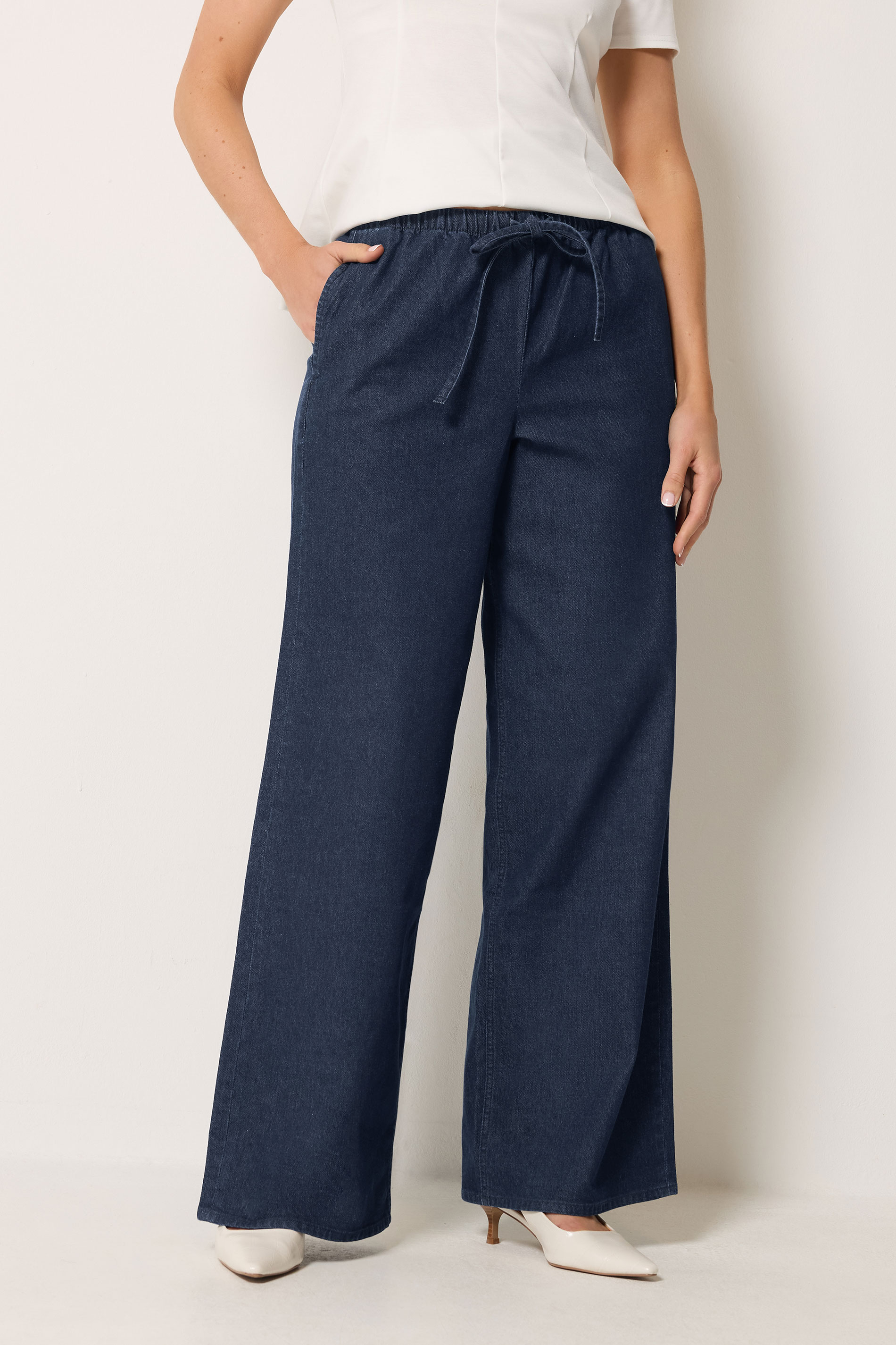 LTS Tall Women's Indigo Blue Straight Leg Jeans | Long Tall Sally 1