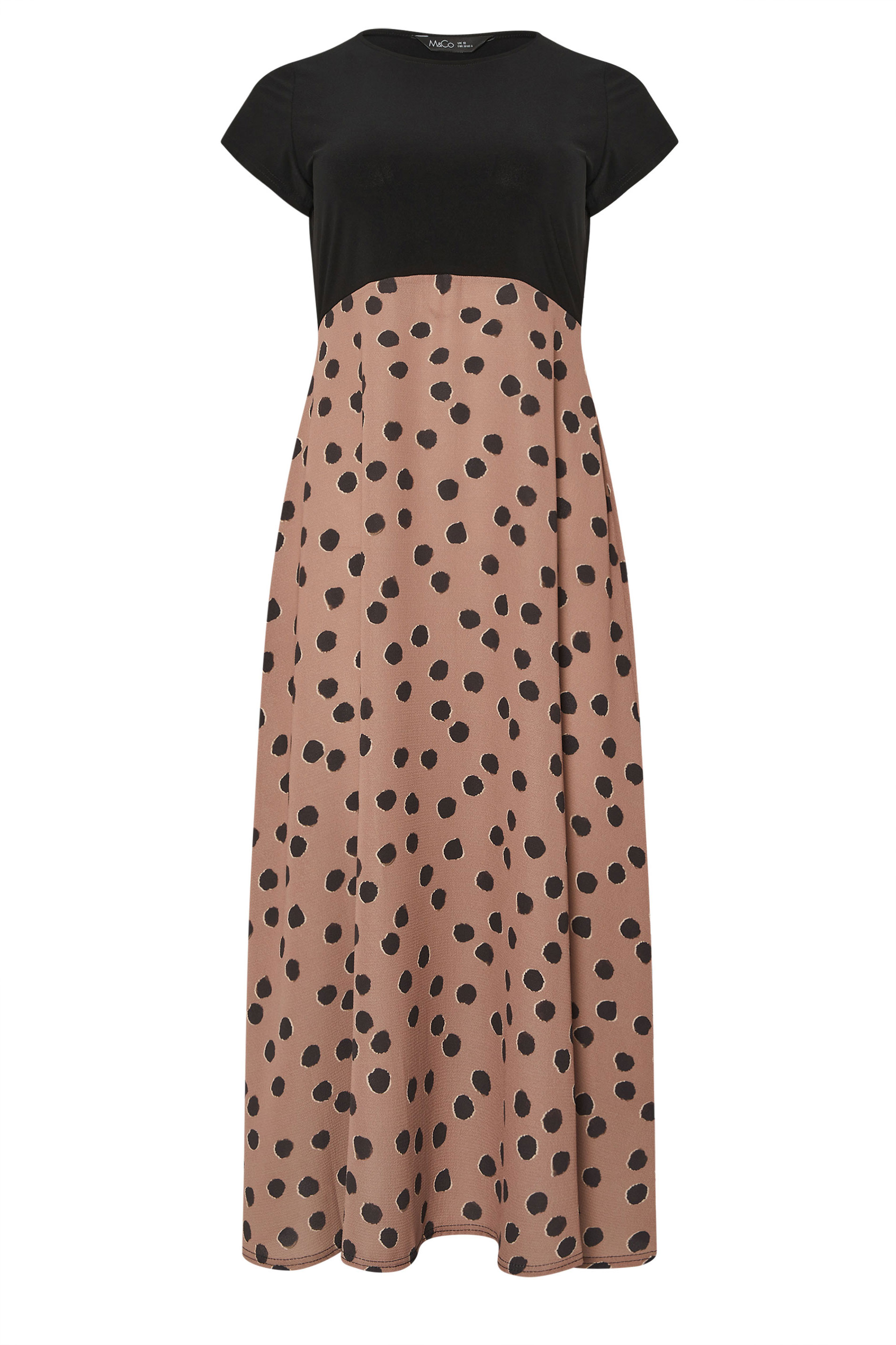 M&Co Black 2 In 1 Spot Print Maxi Dress | M&Co 5