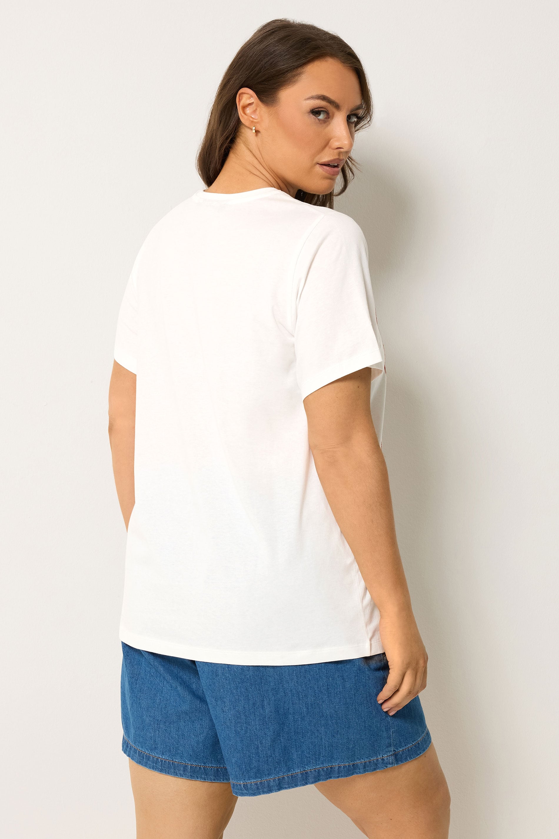 YOURS Plus Size White 'Hawaii' Tropical Graphic Print T-Shirt | Yours Clothing 2