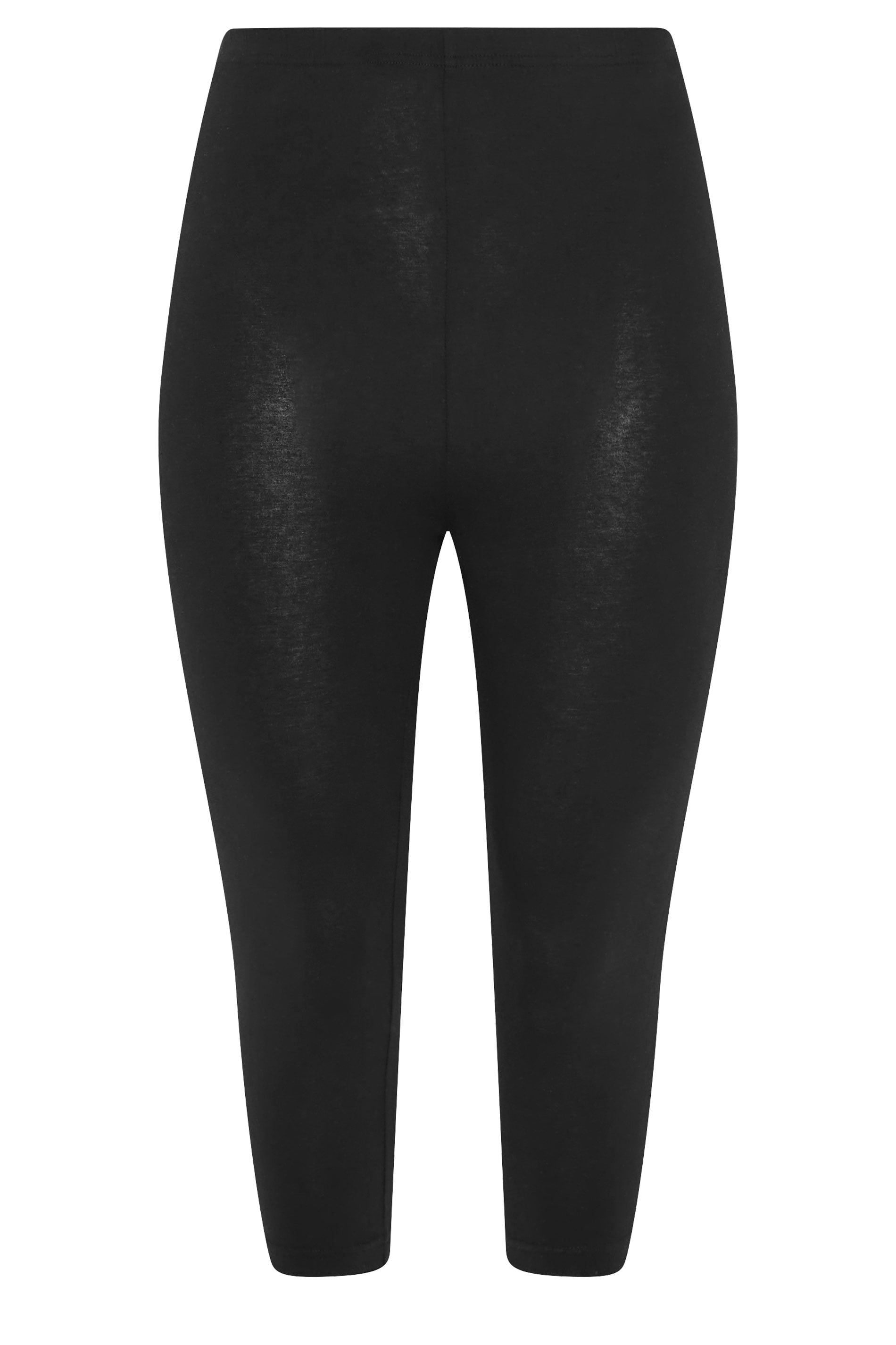 YOURSET 2 PACK Plus Size Black Floral Cropped Leggings | Yours Clothing 10