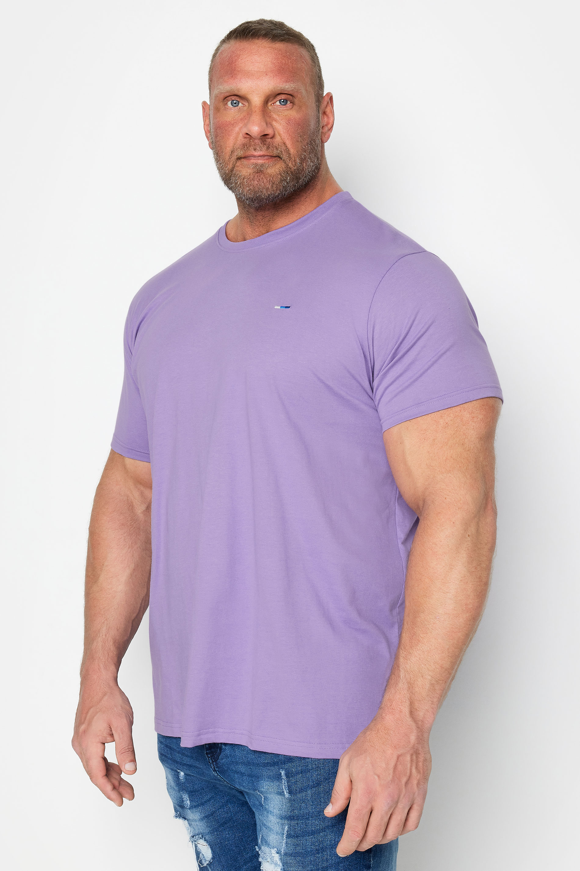 BadRhino Big & Tall Chalk Violet Purple Core T-Shirt | BadRhino 1