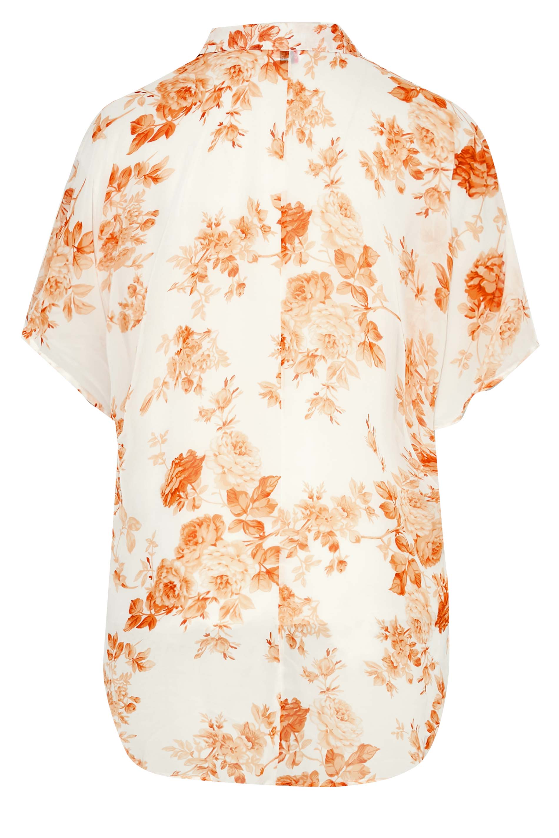 Grande taille  Tops Grande taille  Blouses & Chemisiers | Curve Orange Floral Print Batwing Shirt - SC11947