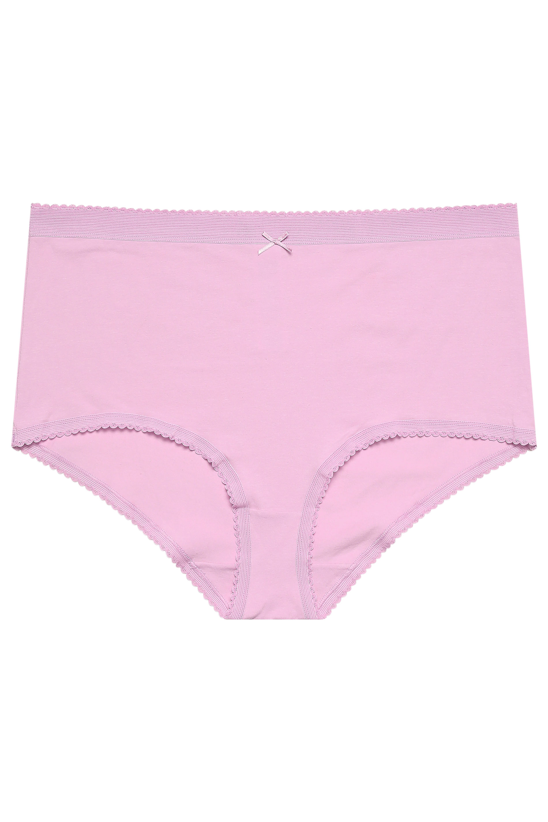YOURSET 5 PACK Plus Size Pink Floral Spring Full Briefs | Yours Clothing 9