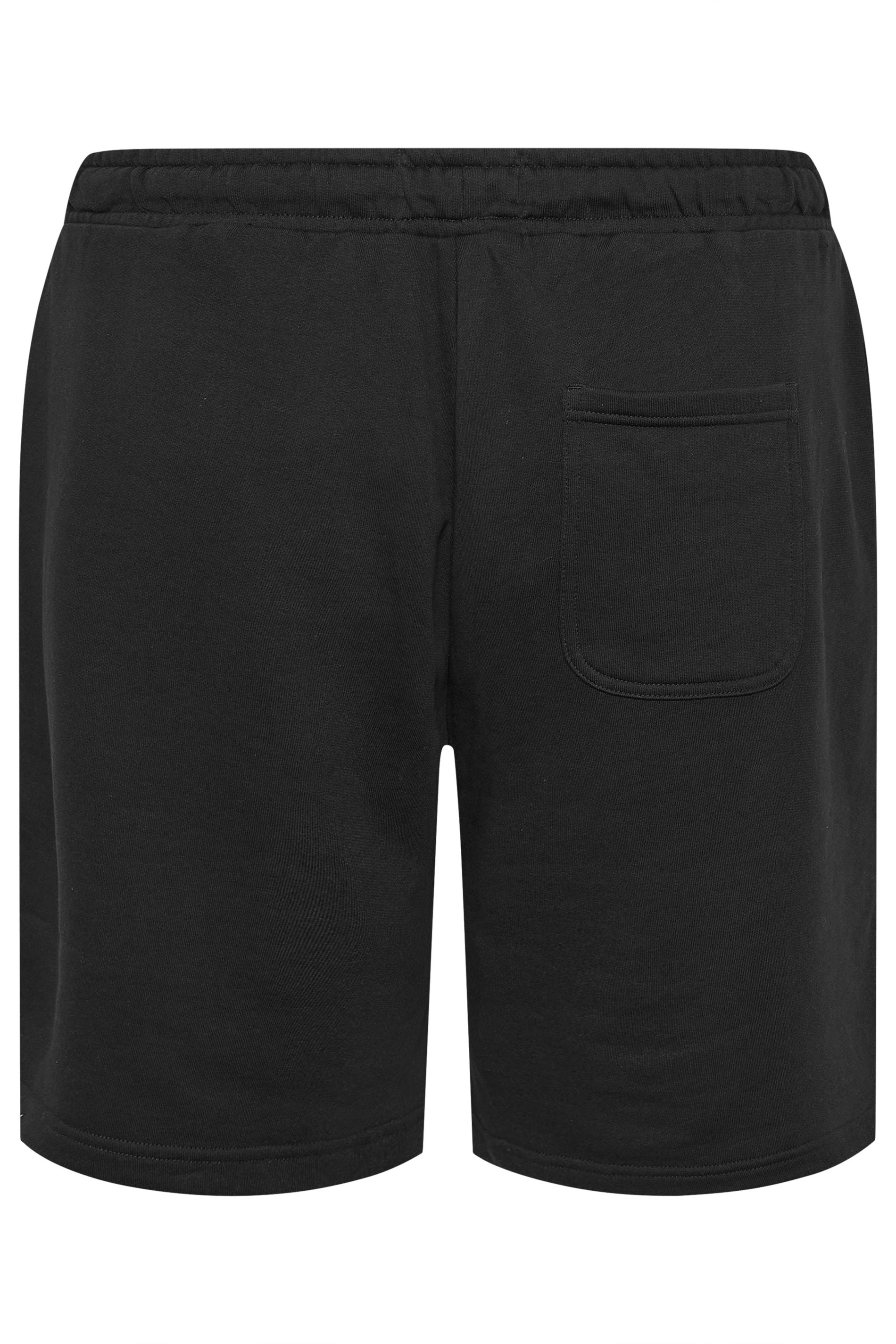 LYLE & SCOTT Big & Tall Black Jogger Shorts | BadRhino 4
