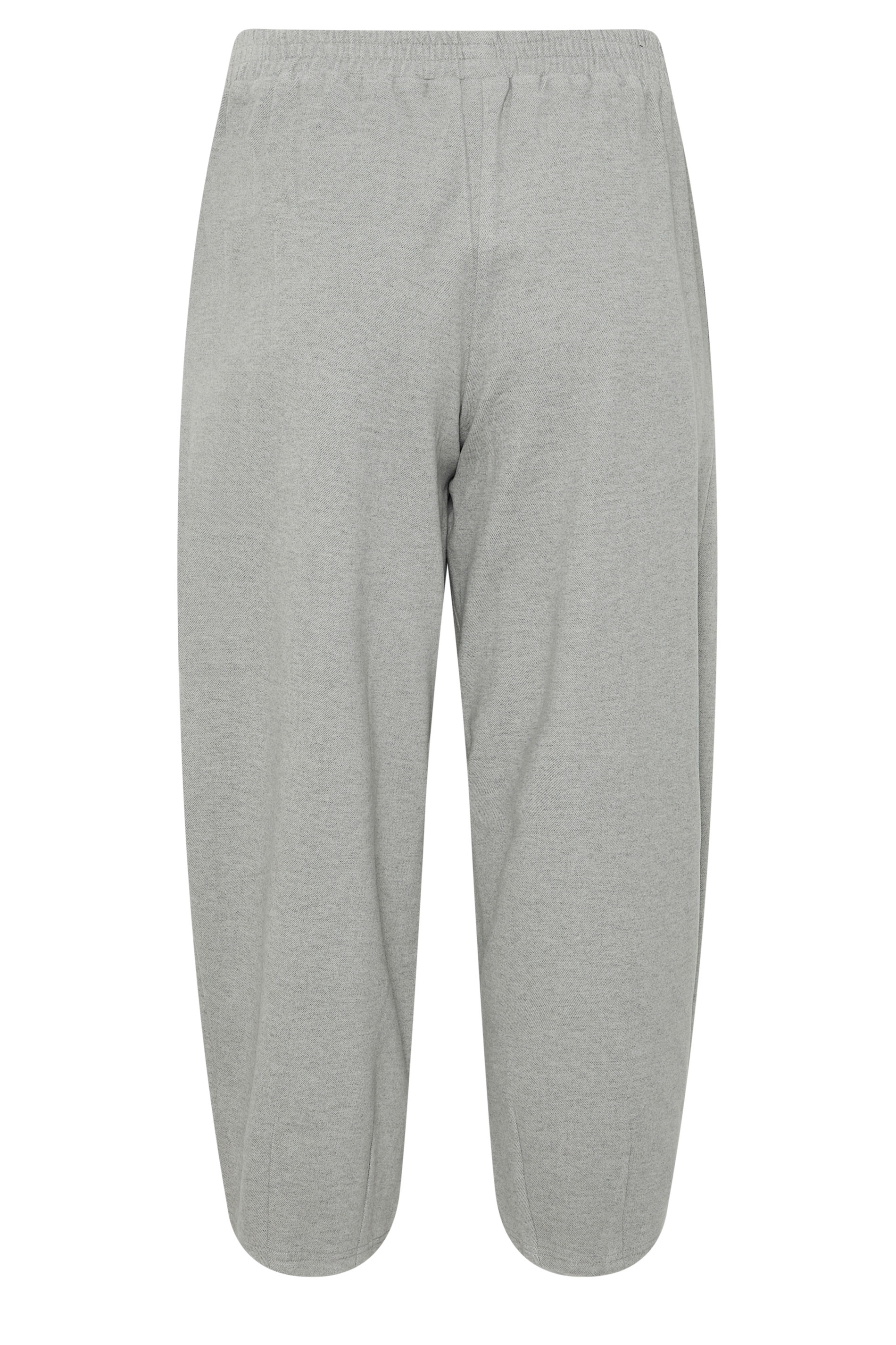 PixieGirl Petite Women's Grey Brushed Barrel Leg Trousers | PixieGirl  2