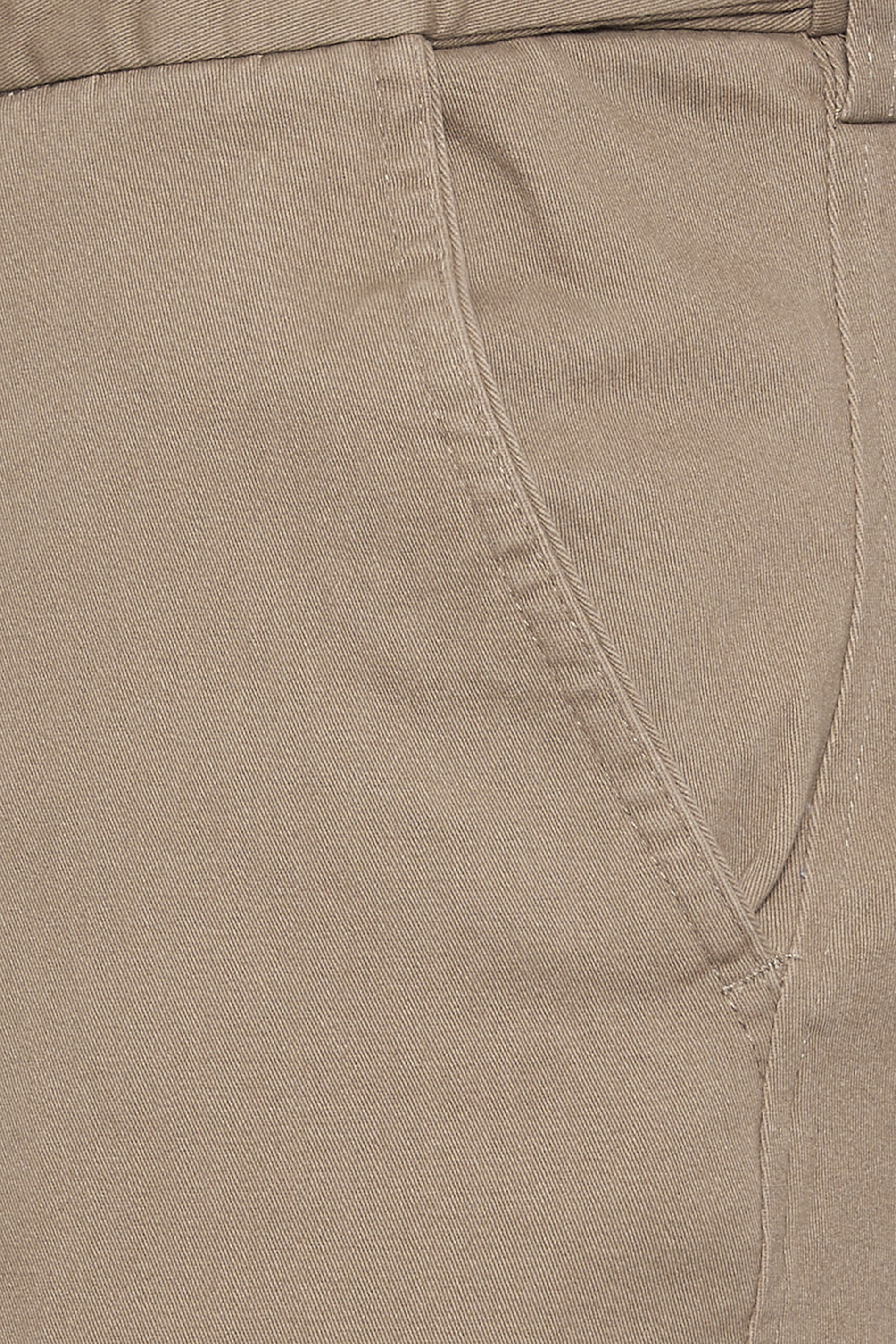 D555 Big & Tall Stone Brown Stretch Chinos | BadRhino 5