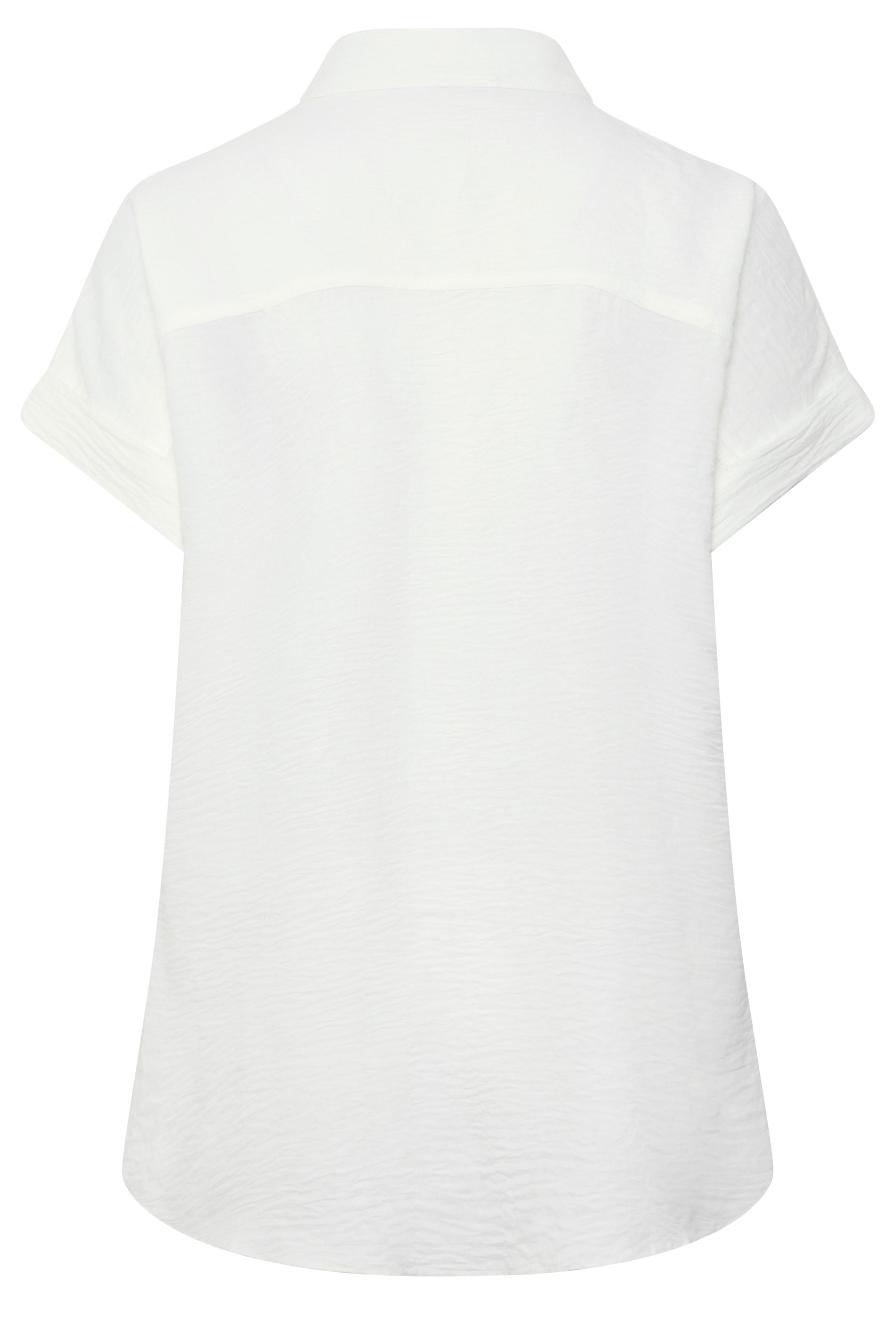 YOURS Plus Size White Grown On Sleeve Shirt | Yours Clothing 6