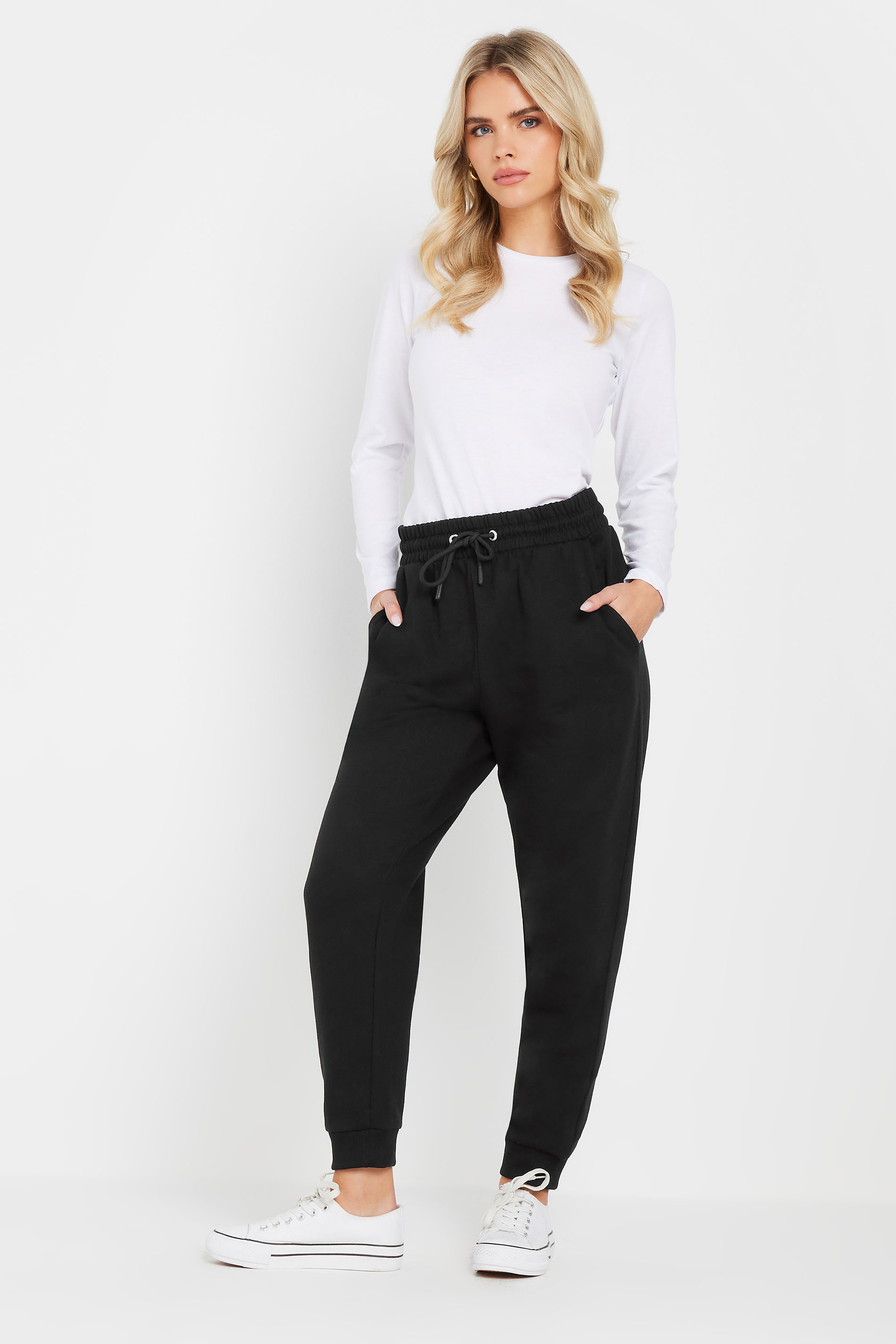 M&Co Petite Black Cuffed Joggers | M&Co 3
