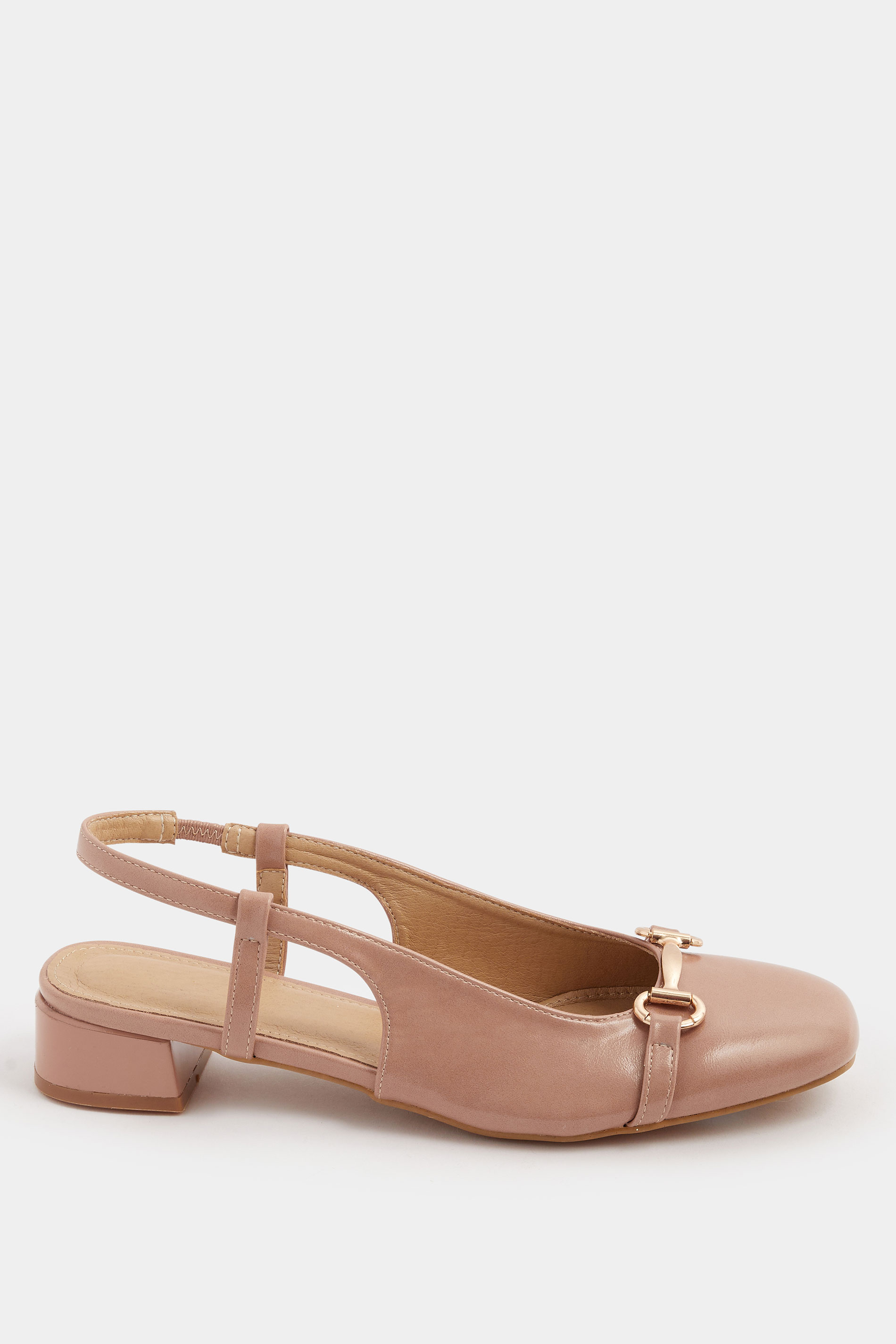 LTS Natural Brown Snaffle Slingback Heel In Standard Fit | Long Tall Sally 2