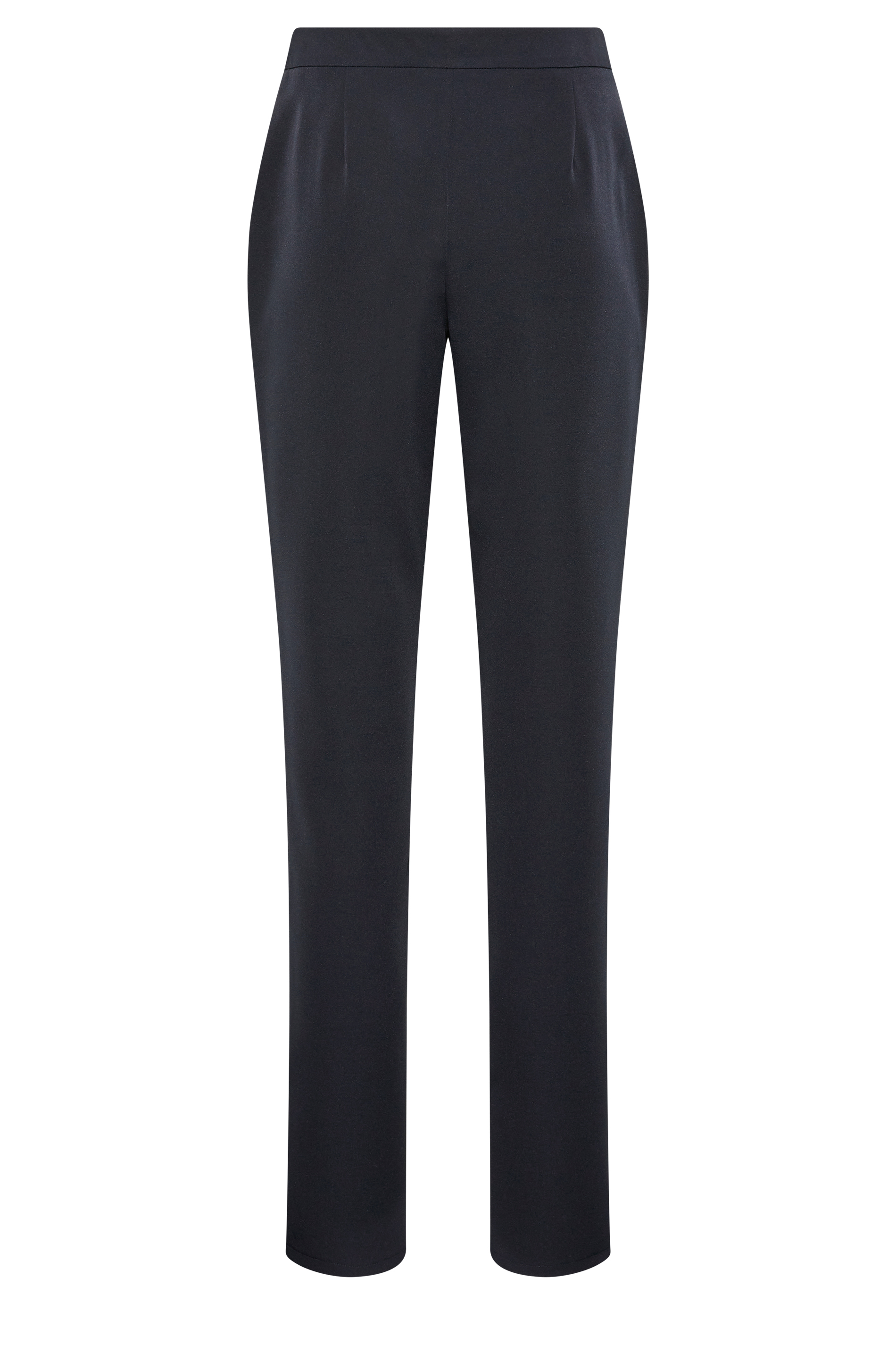 LTS Tall Women's Navy Blue Scuba Crepe Slim Leg Trousers | Long Tall Sally 3