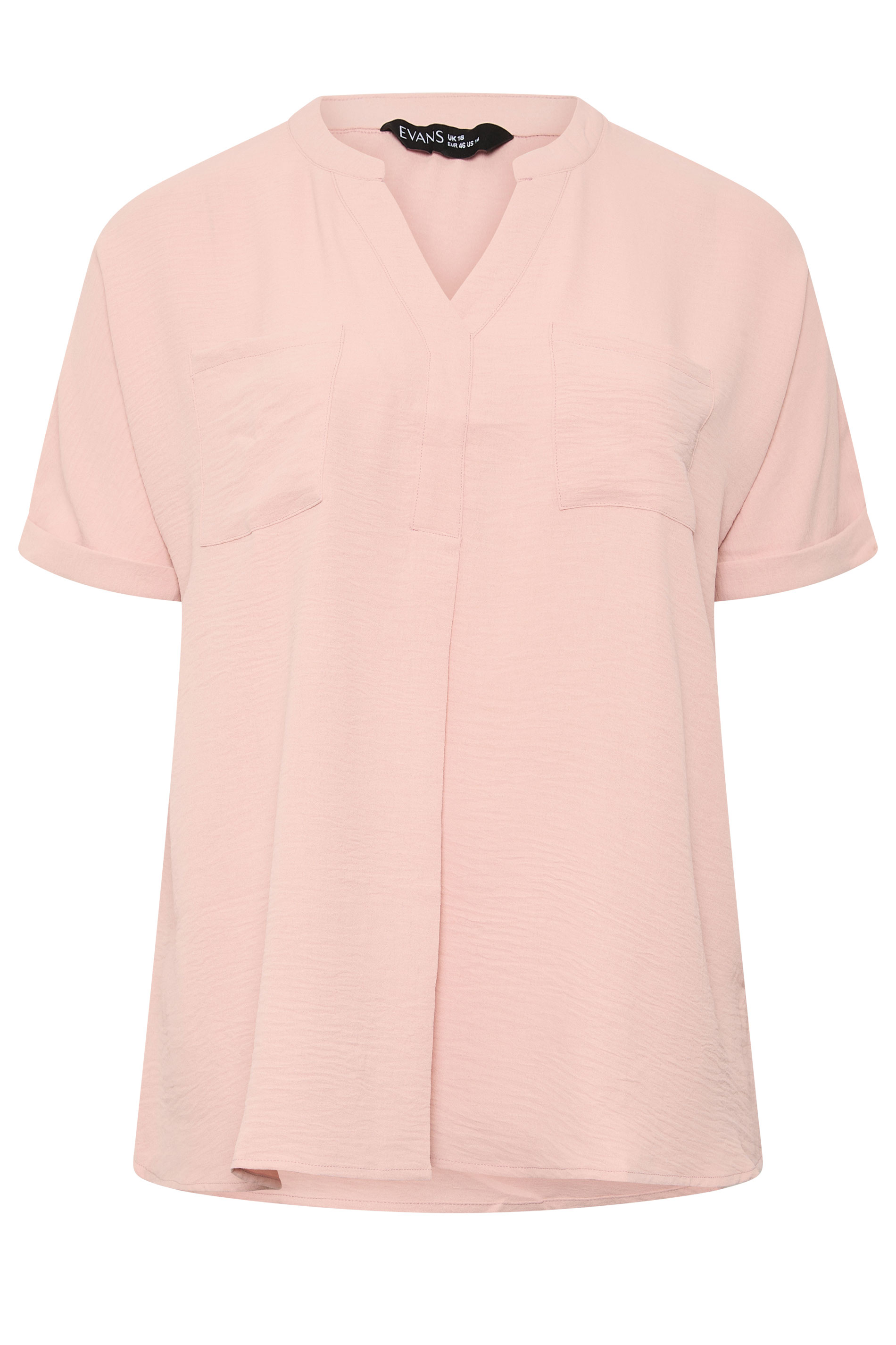 EVANS Plus Size 2 Pack Brown And Pink Utility Shirts | Evans 7
