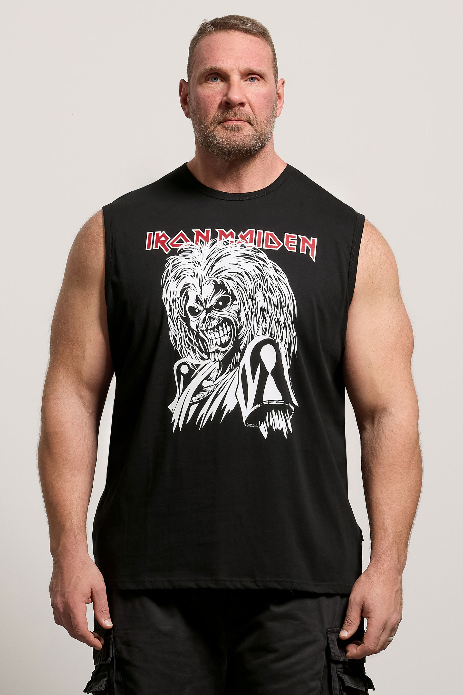 BadRhino Big & Tall Black Iron Maiden Graphic Vest | BadRhino 3