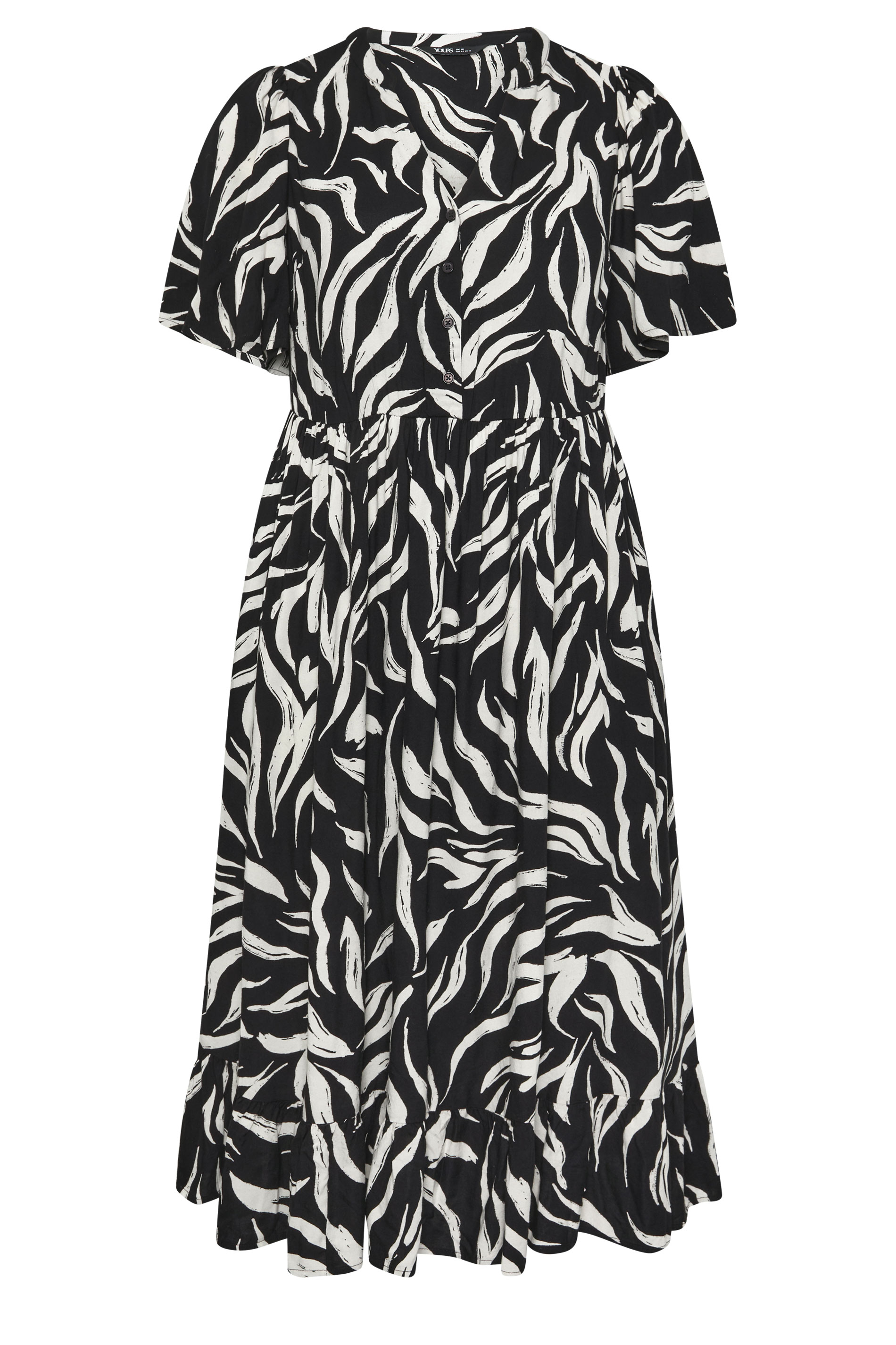 YOURS Plus Size Black Zebra Print Maxi Dress | Yours Clothing 5