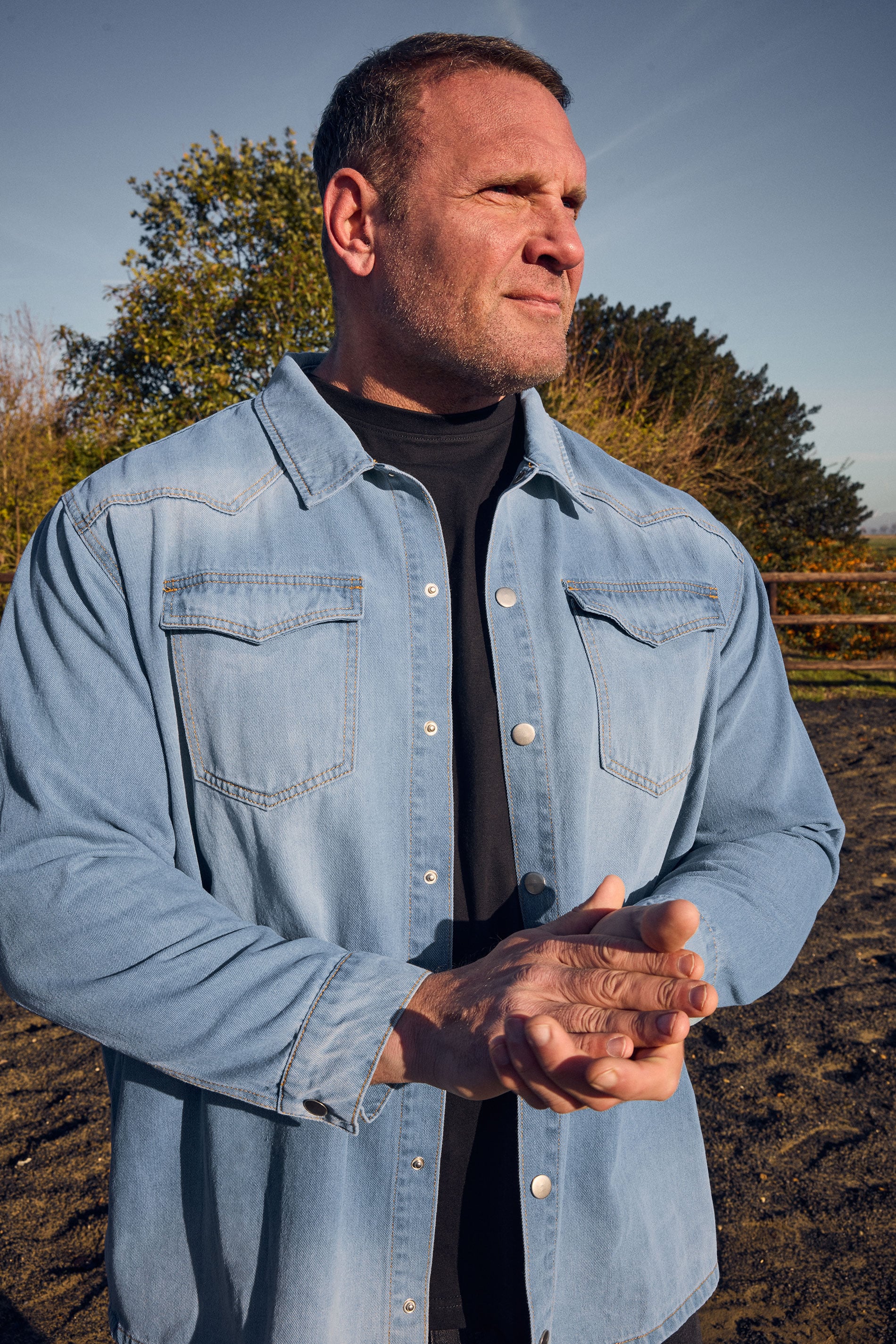 BadRhino Big & Tall Light Blue Denim Shirt | BadRhino 3