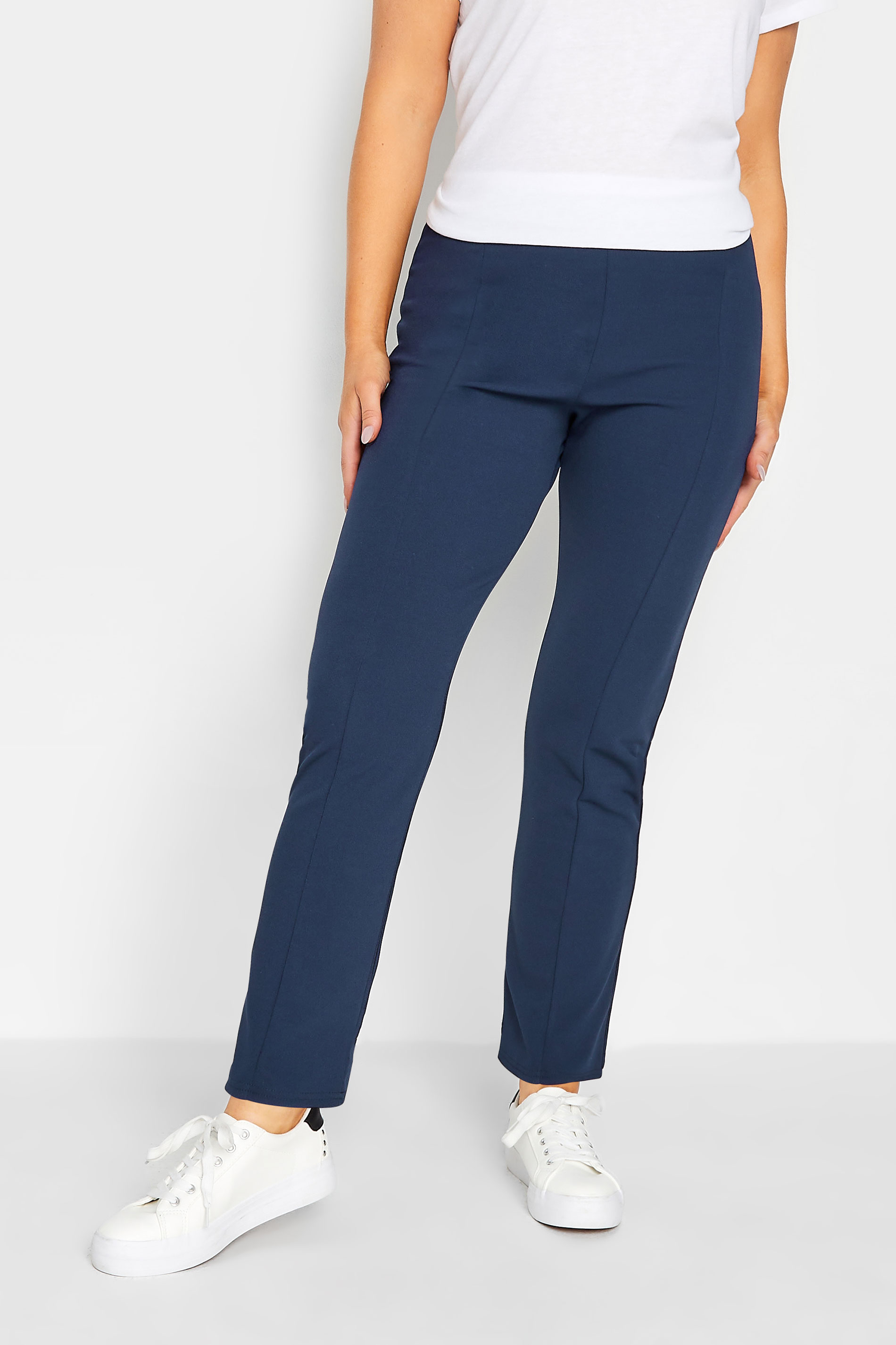 ASOS DESIGN smart tapered linen mix trousers in navy  ASOS