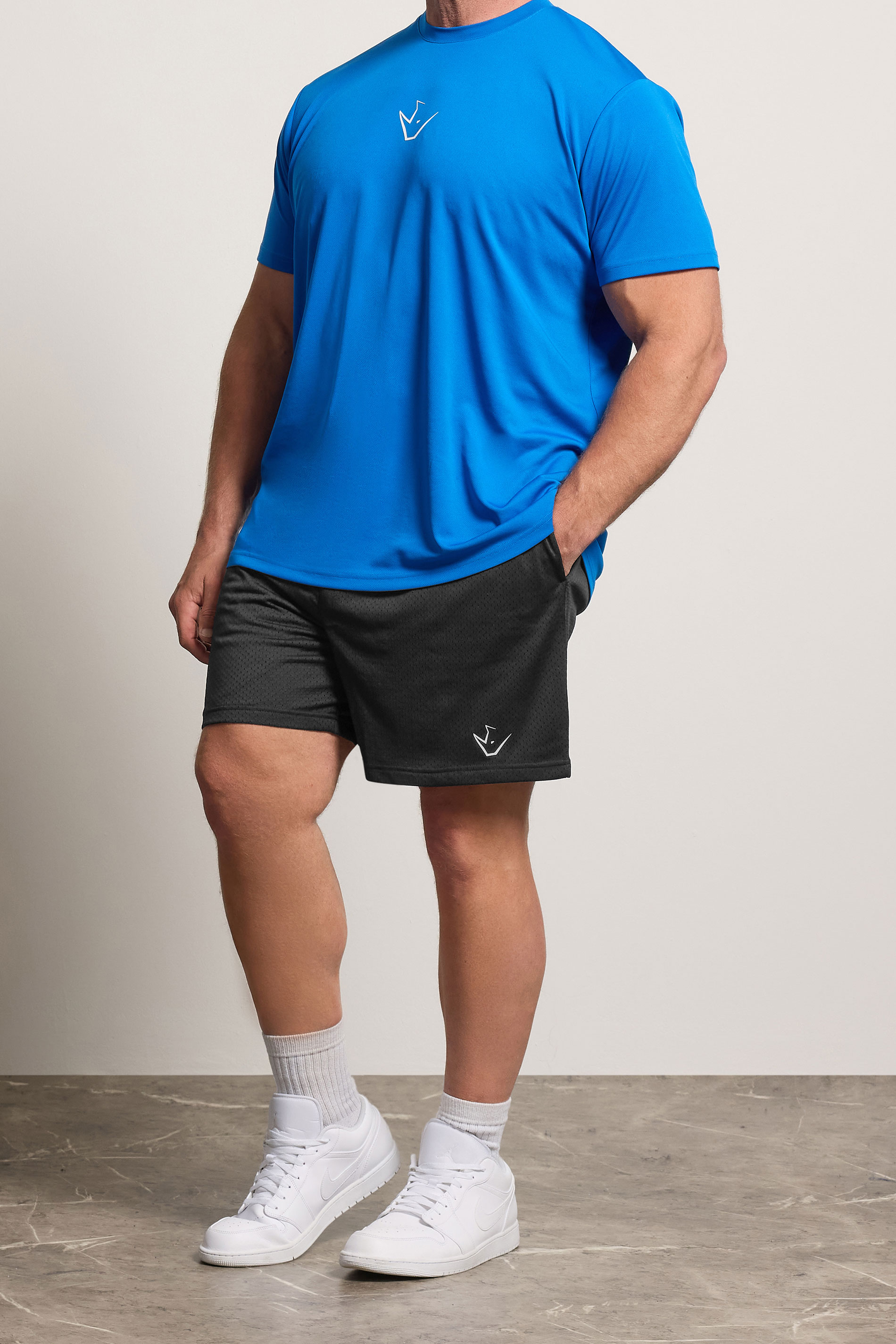 IronRhino Big & Tall Black Lightweight Mesh Shorts | IronRhino 3