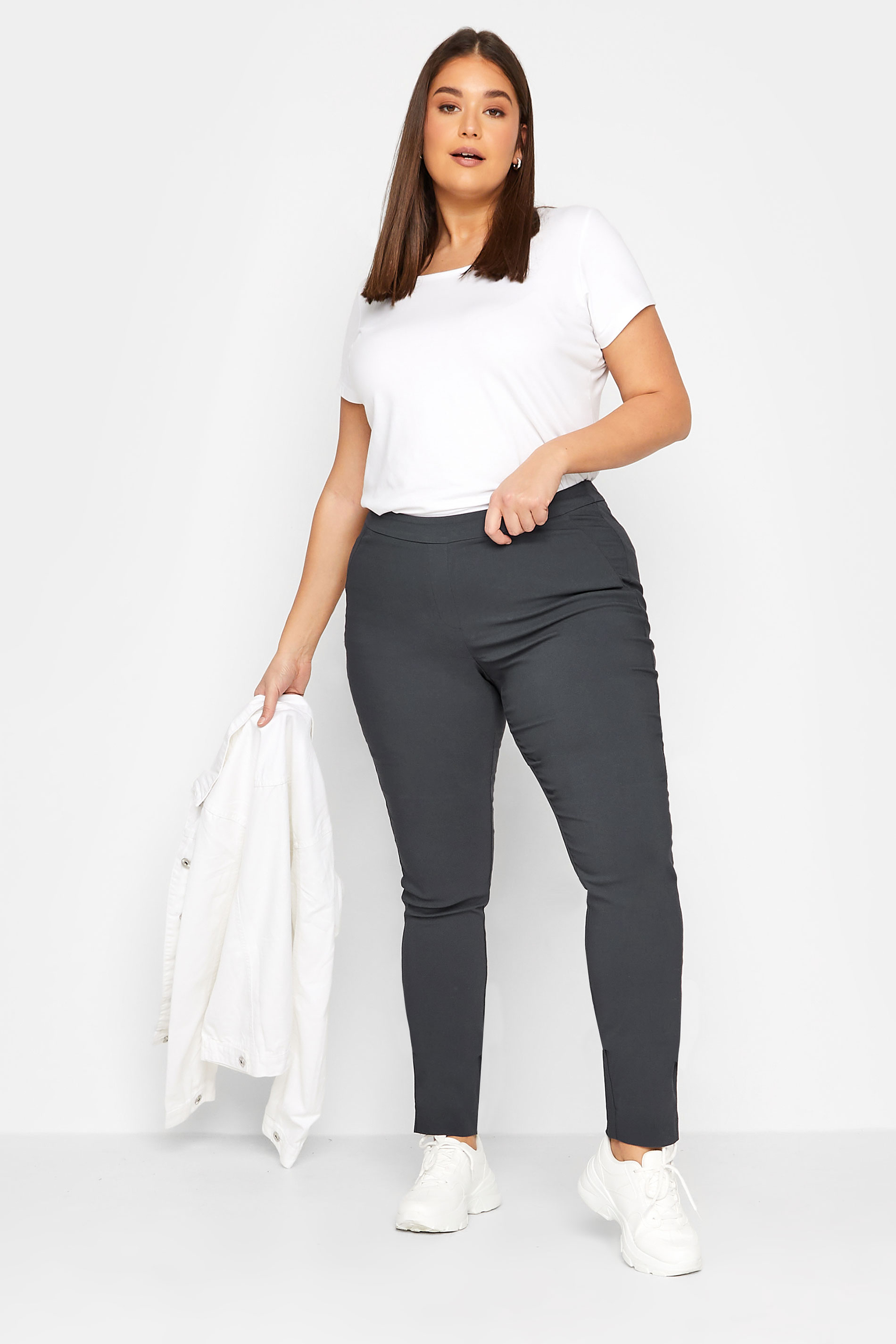 LTS Tall Women's Grey Skinny Fit Trousers | Long Tall Sally 2