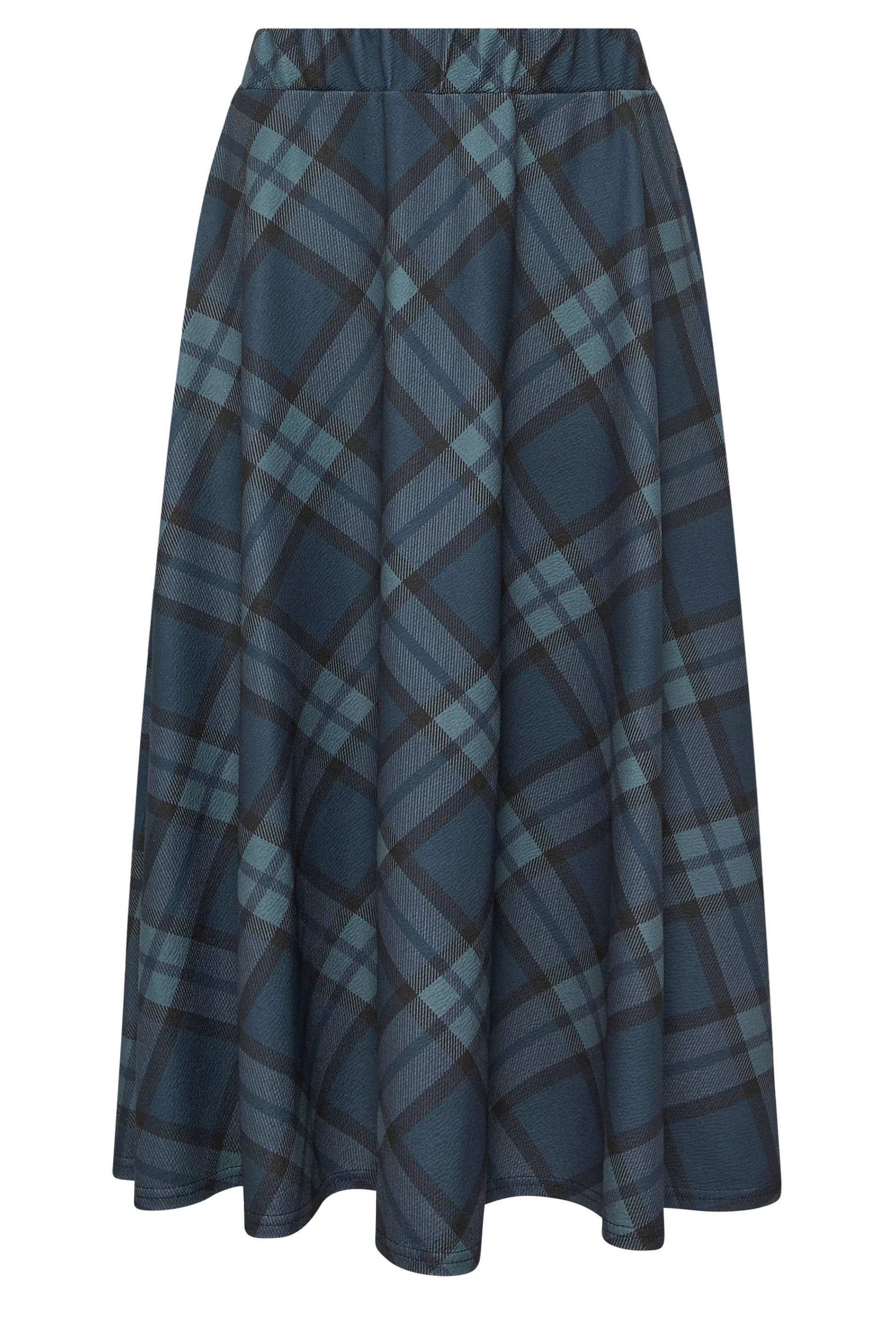 PixieGirl Petite Women's Green Check Midi Skirt | PixieGirl 6