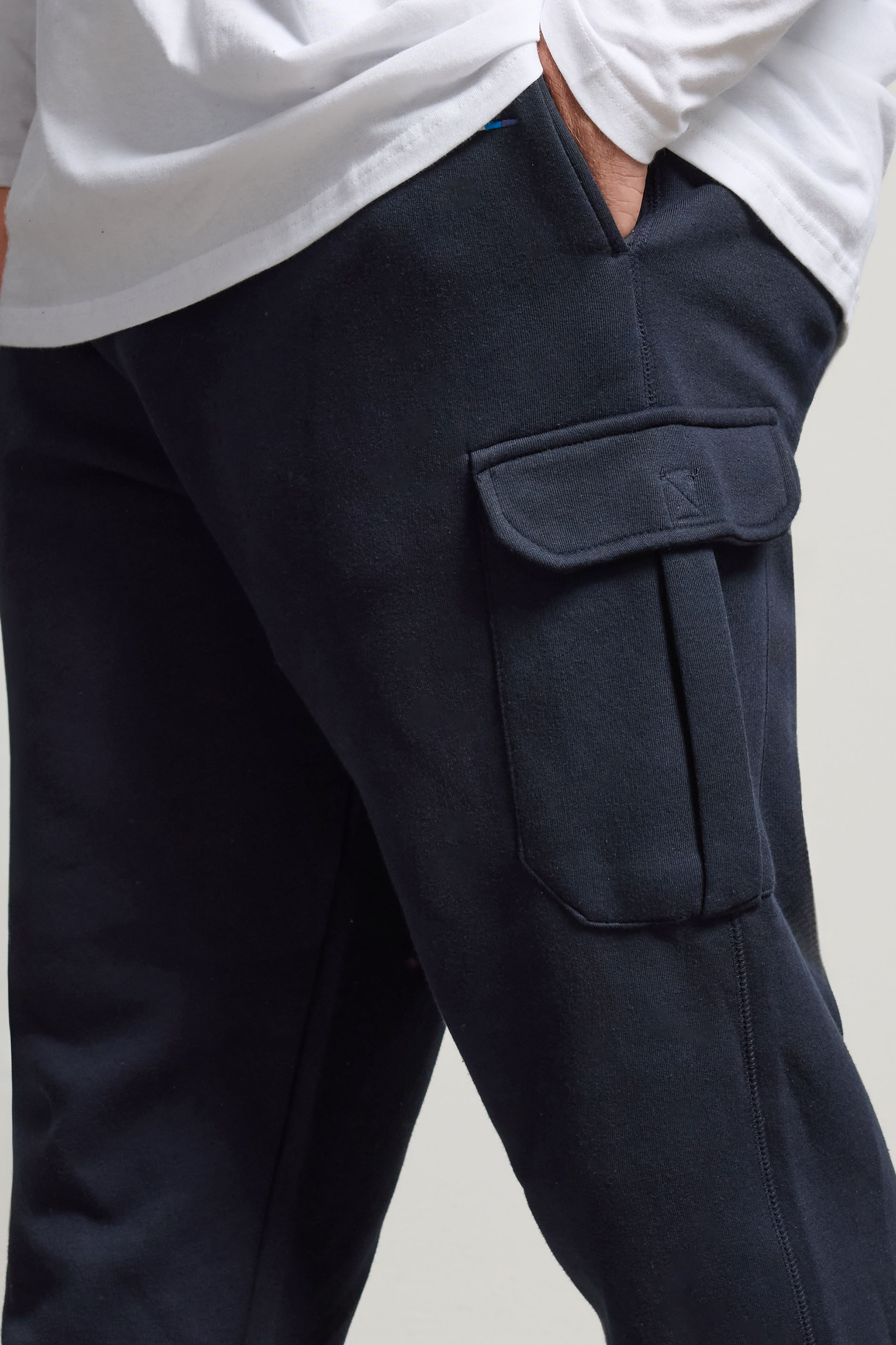 BadRhino Big & Tall Navy Blue Cargo Joggers | BadRhino 4