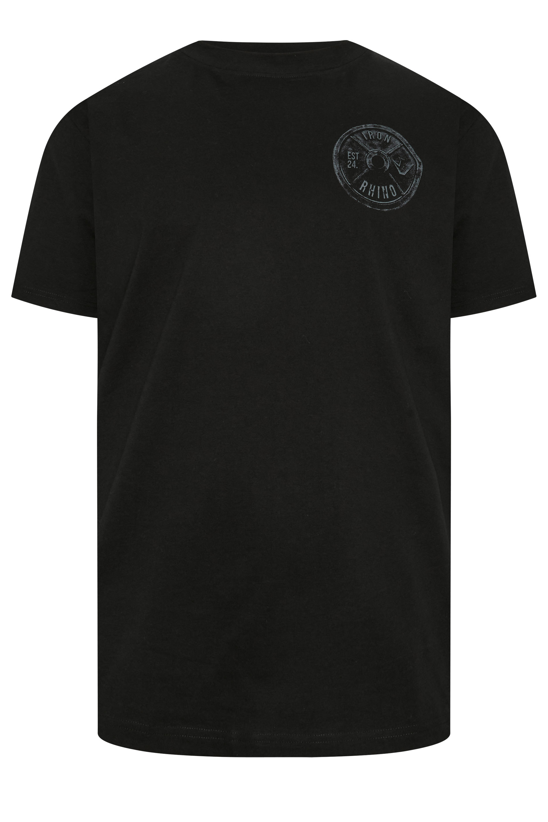 IronRhino Big & Tall Black Weight Plate T-Shirt | BadRhino 6