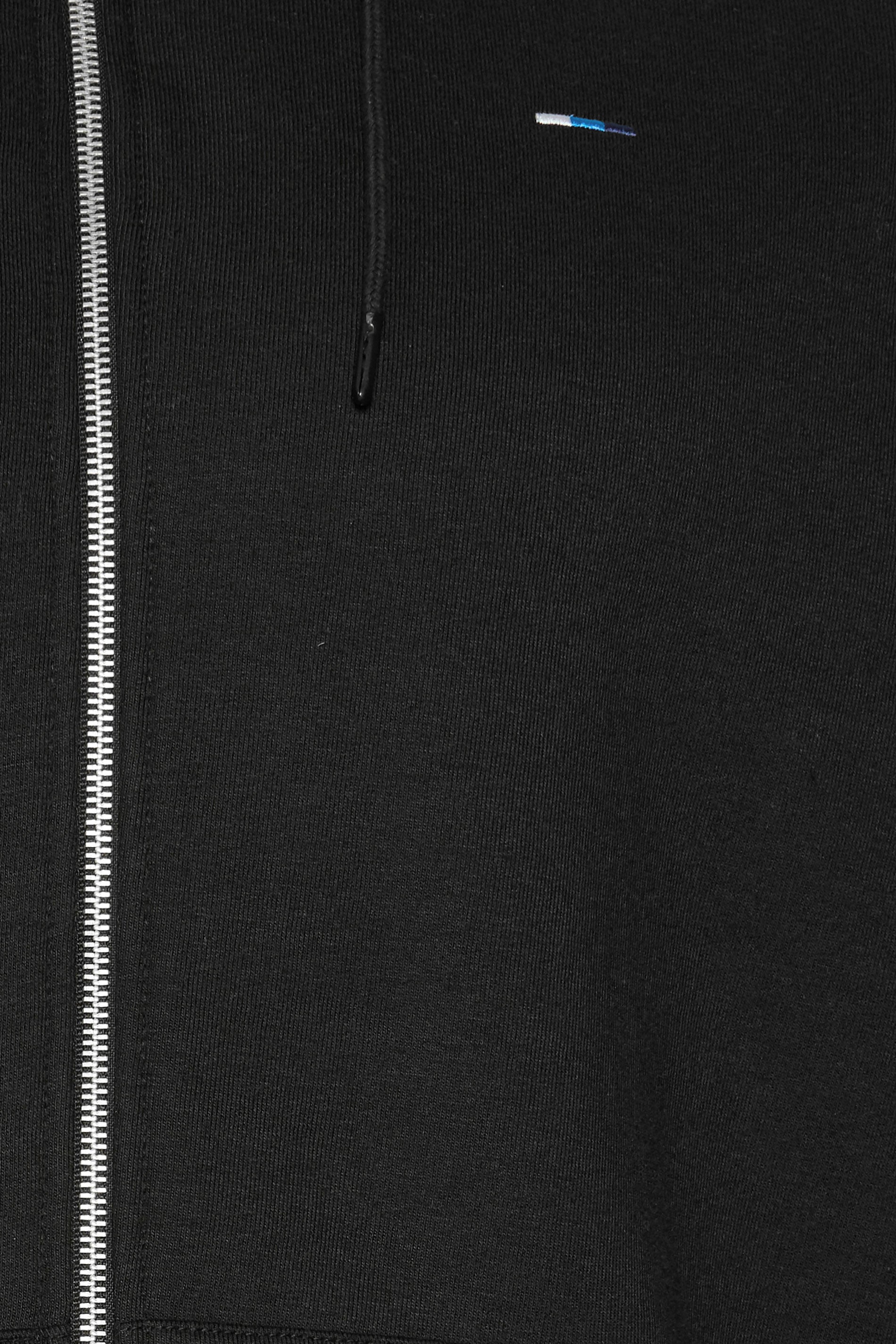 BadRhino Big & Tall Black Zip Through Hoodie | BadRhino 7