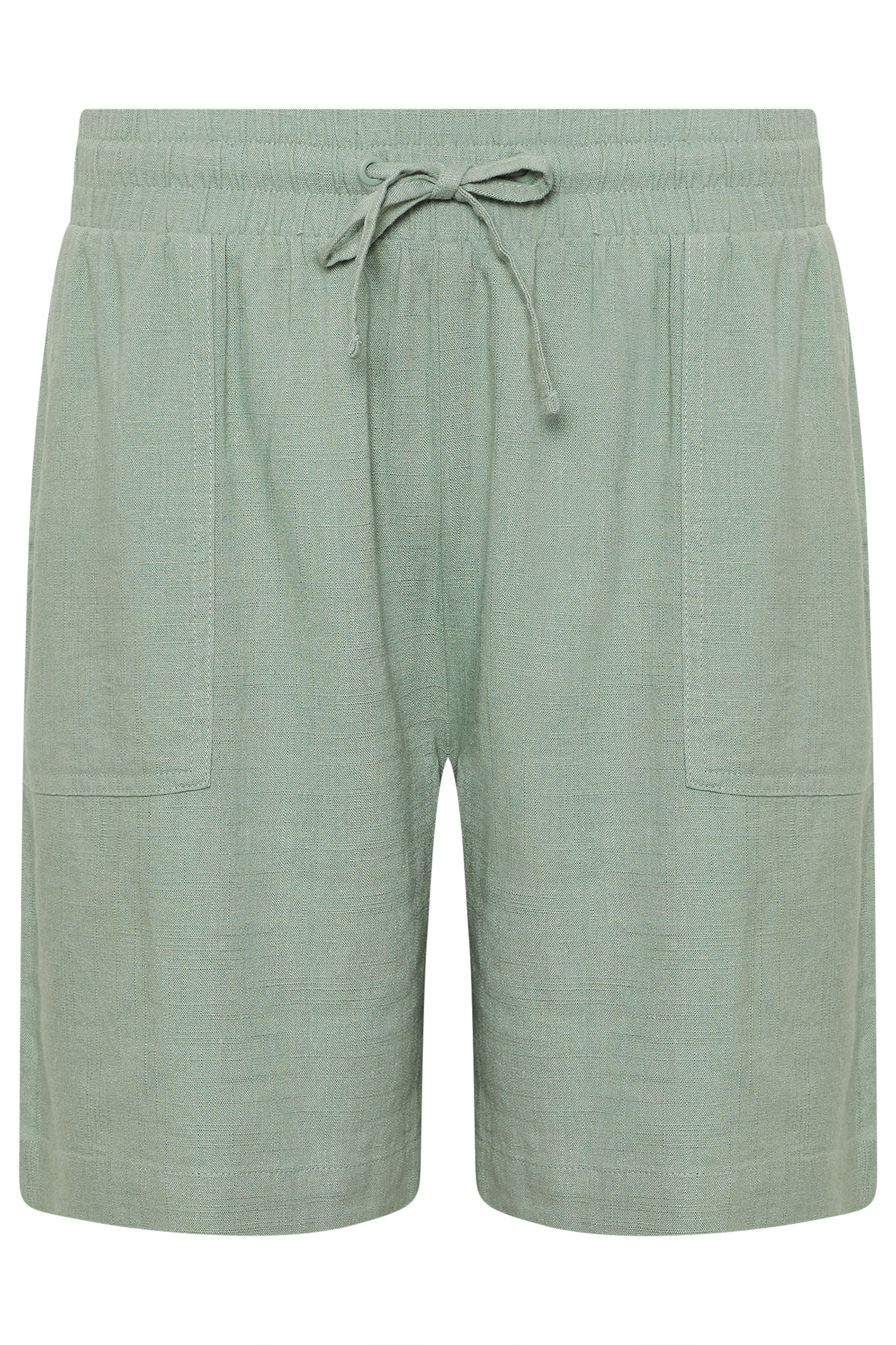 M&Co Sage Green Linen Shorts | M&Co 6