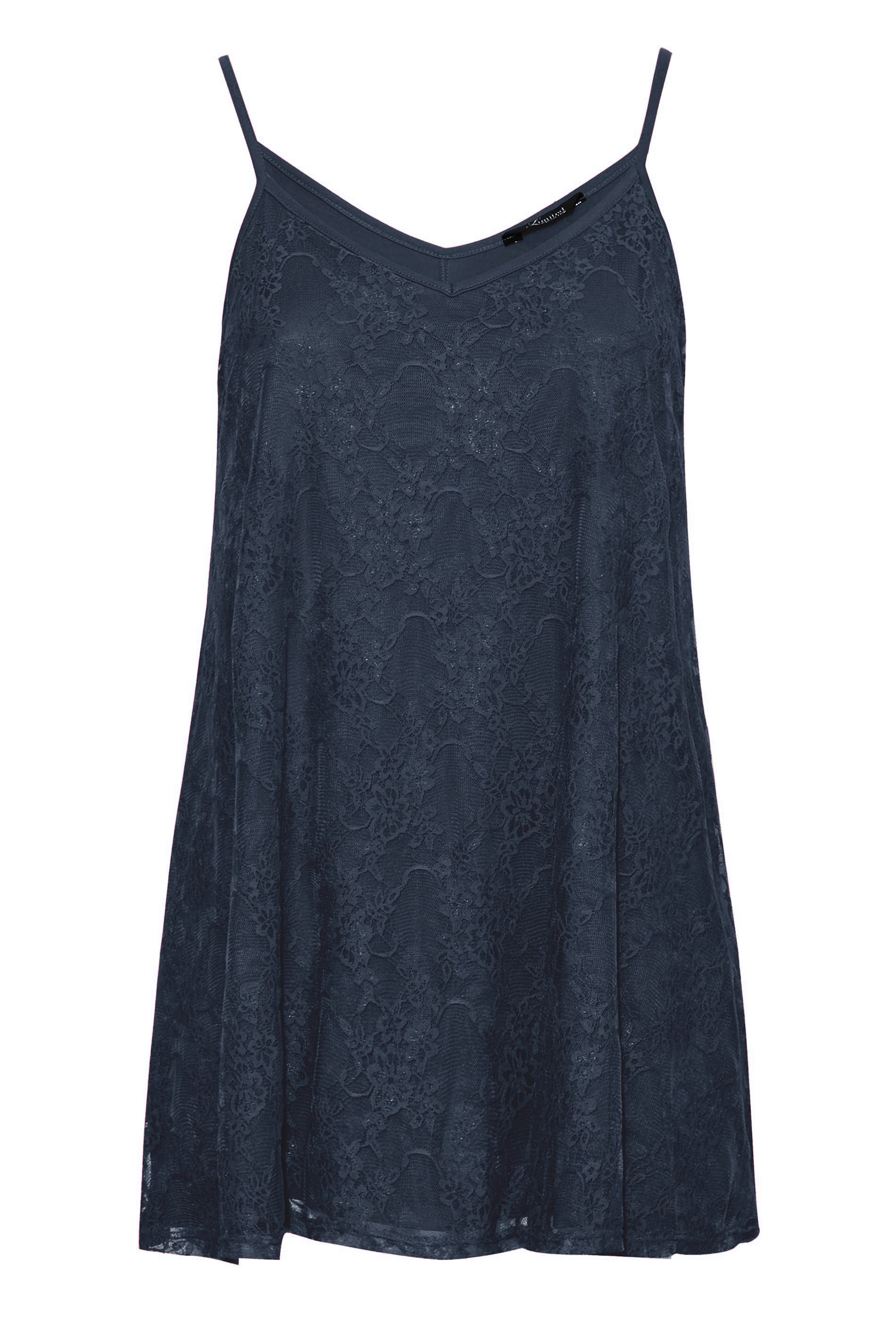 Plus Size Navy Blue Cami Top