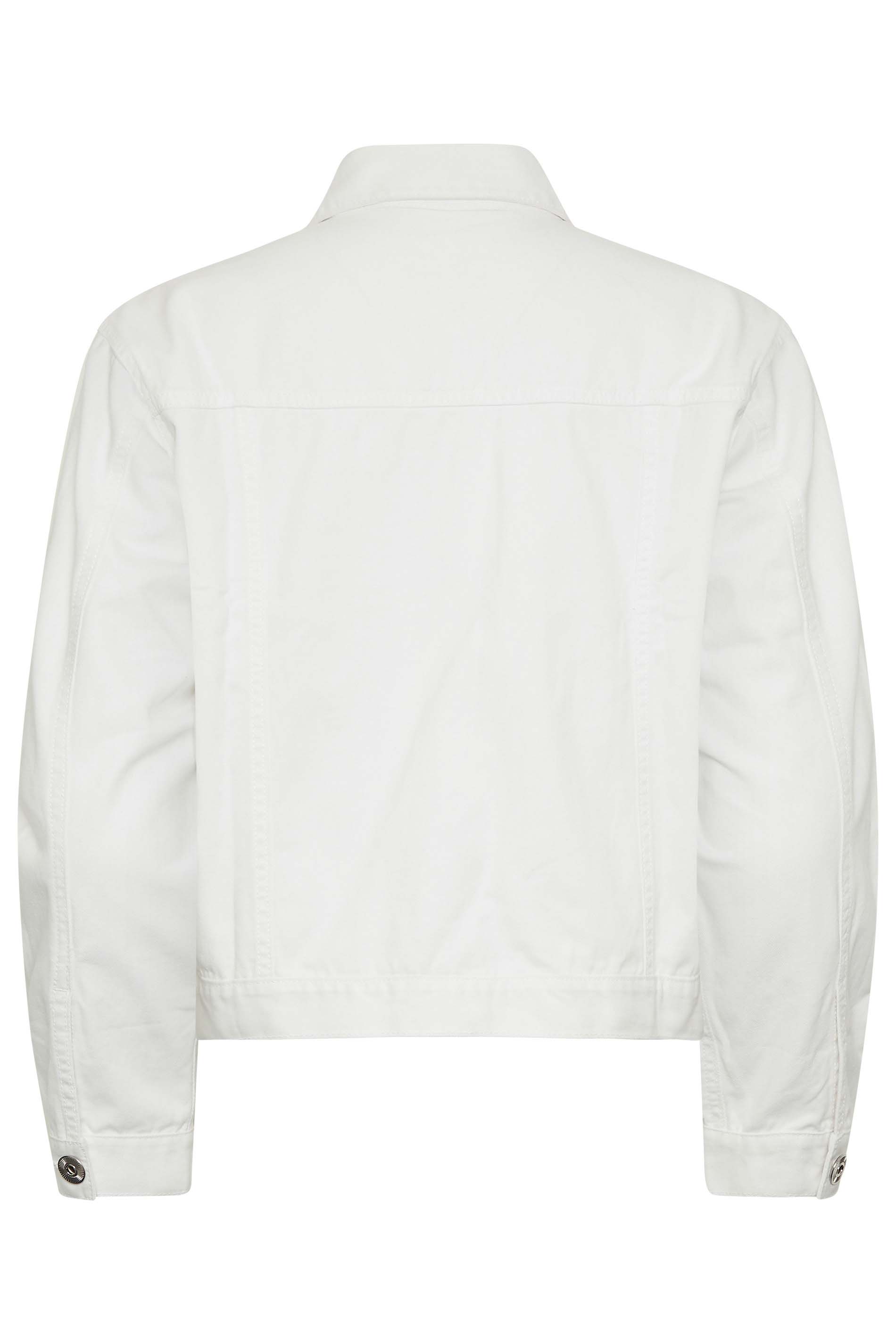 YOURS PETITE Plus Size White Denim Jacket | Yours Clothing 2